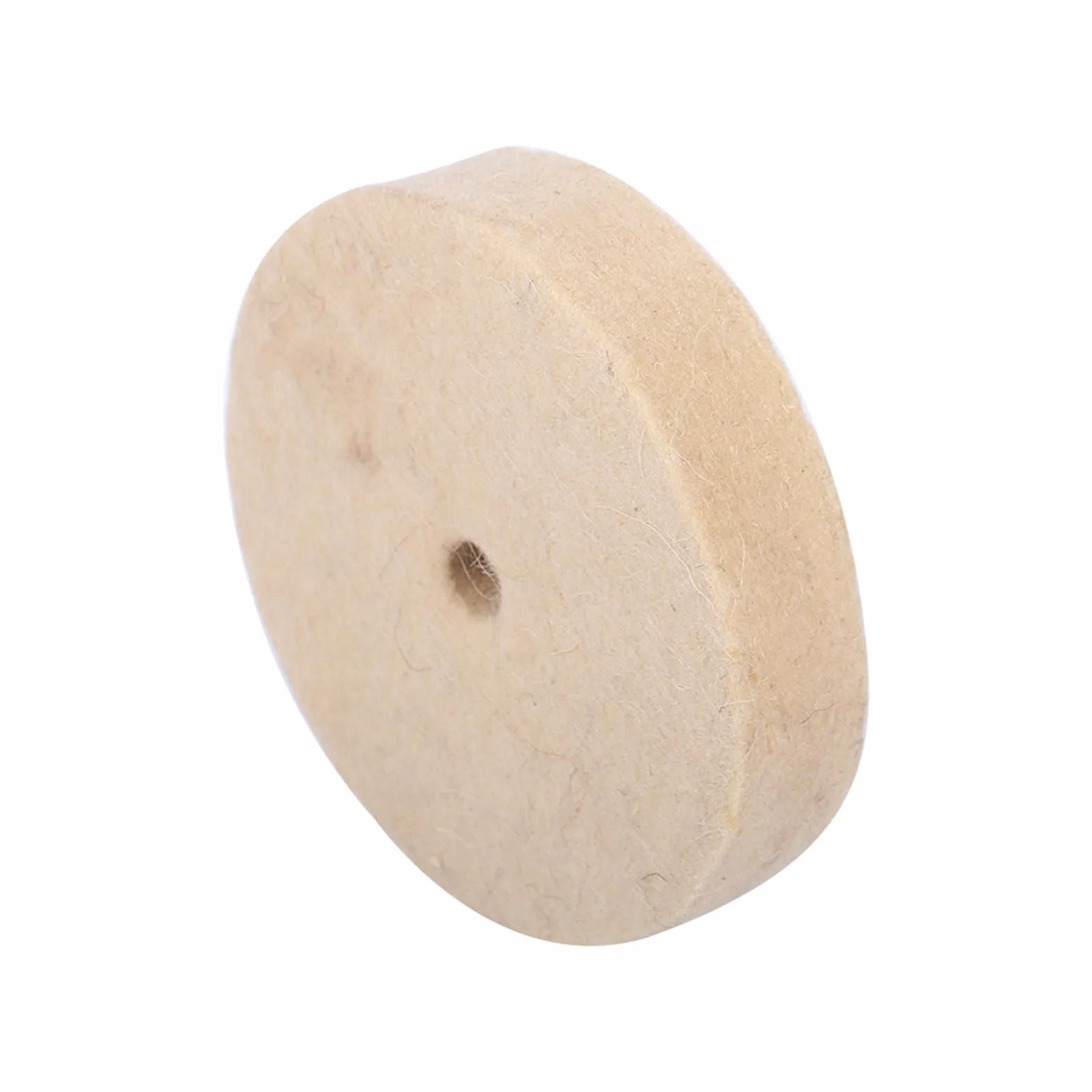Okrągła Tarcza Szlifierska z Filcu Wełnianego, 100x25 Mm, Beżowa Podkładka Polerska