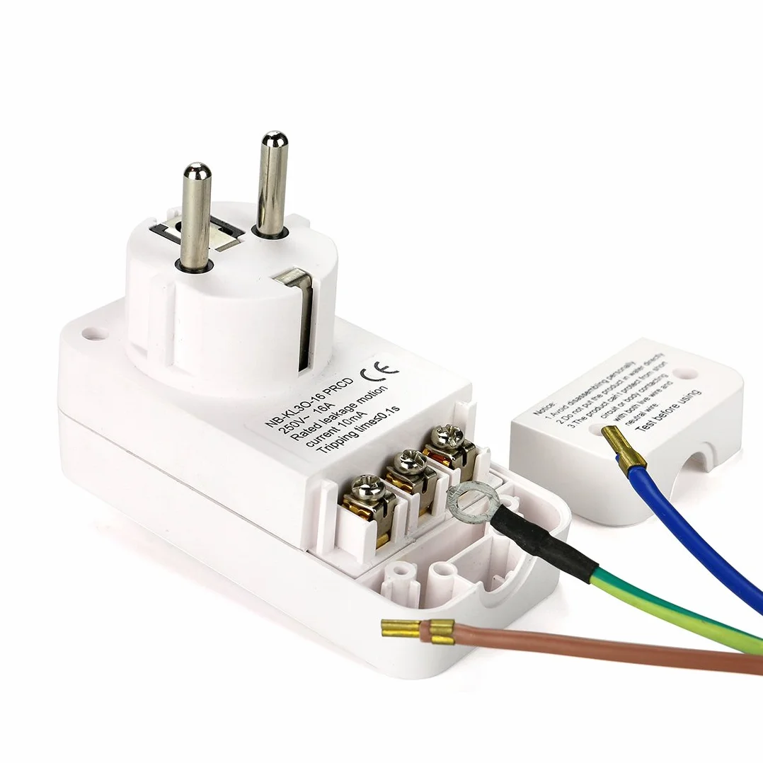 Wyłącznik ochronny różnicowoprądowy 10 mA 16 A 220-240 V AC biały