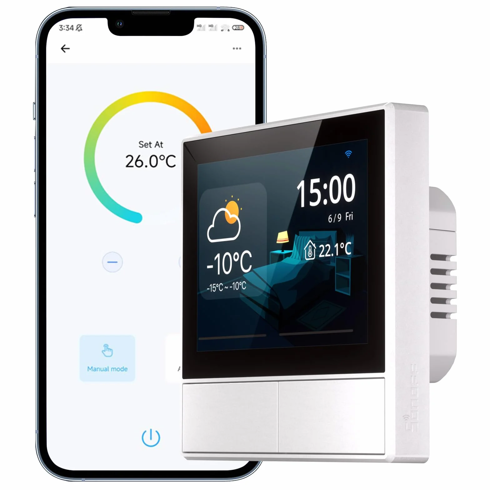 SONOFF NSPanel Smart Scene Przełącznik Ścienny Wi-Fi 2-Drożny Panel Sterowania Temperaturą i Wilgotnością Alexa