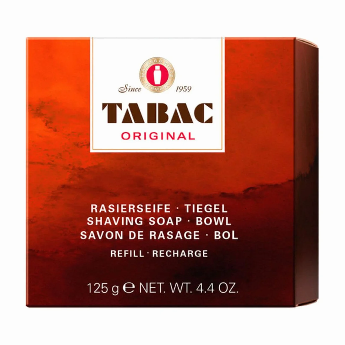 Tabac® Original mydło do golenia do tygla, umożliwia łatwe i dokładne golenie, oryginalne od 1959 roku, 125 g