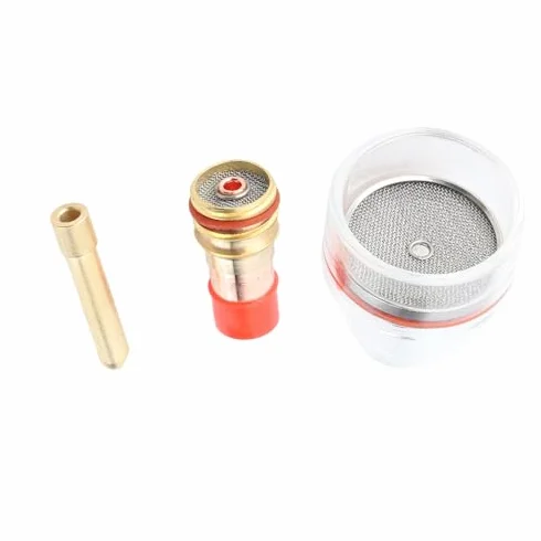Zestaw palnika spawalniczego TIG WP Torch Gas Lens Collet Body Glass Cup do WP-17/18/26 2,4 mm