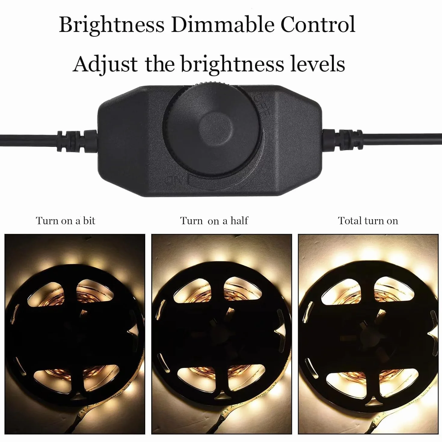 Gebildet ściemniacz PWM LED Strip Lights DC12V-24V czarny do lampek LED