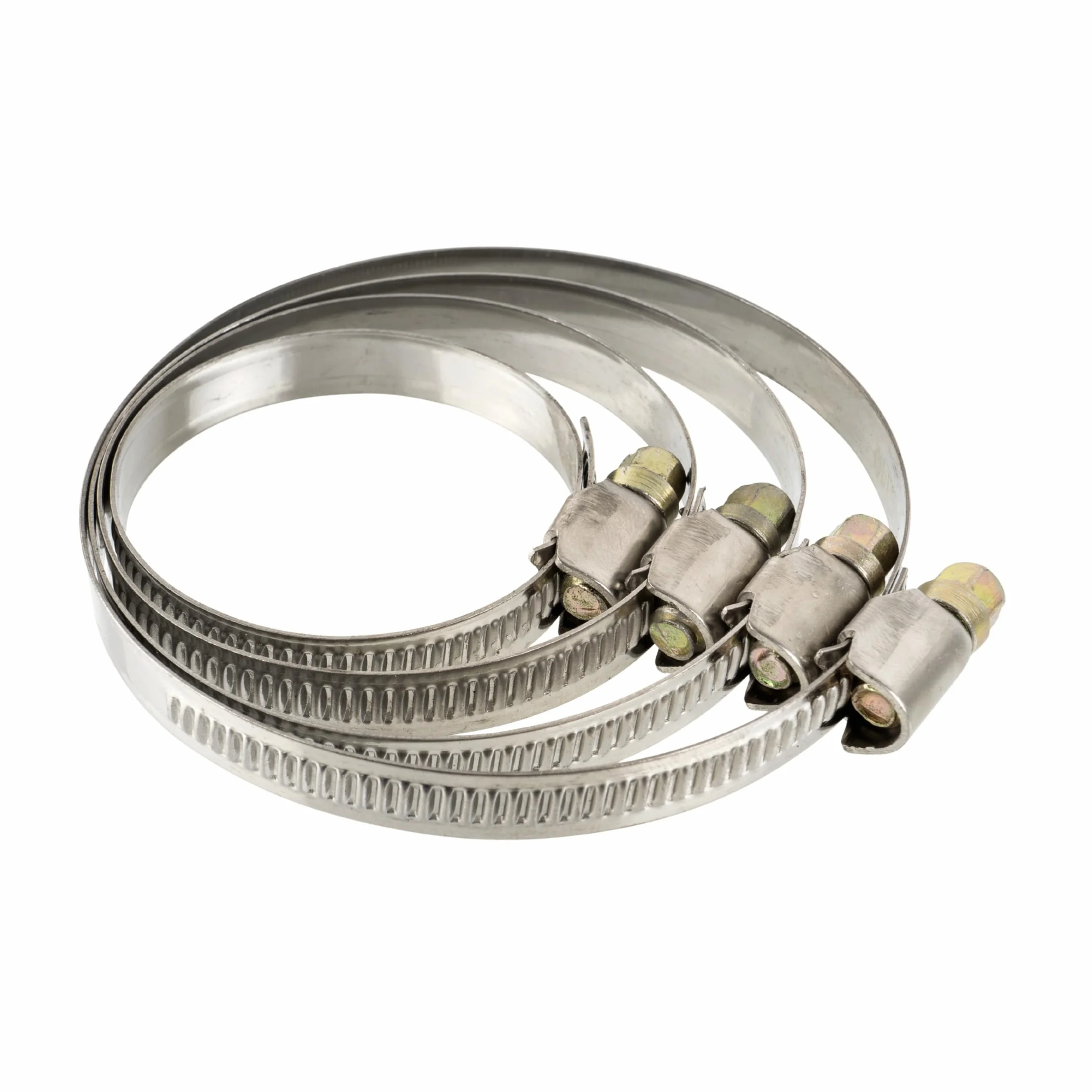 Opaski zaciskowe z napędem ślimakowym, 4 sztuki, Ø 40-60 mm, stal szlachetna, szerokość 9 mm