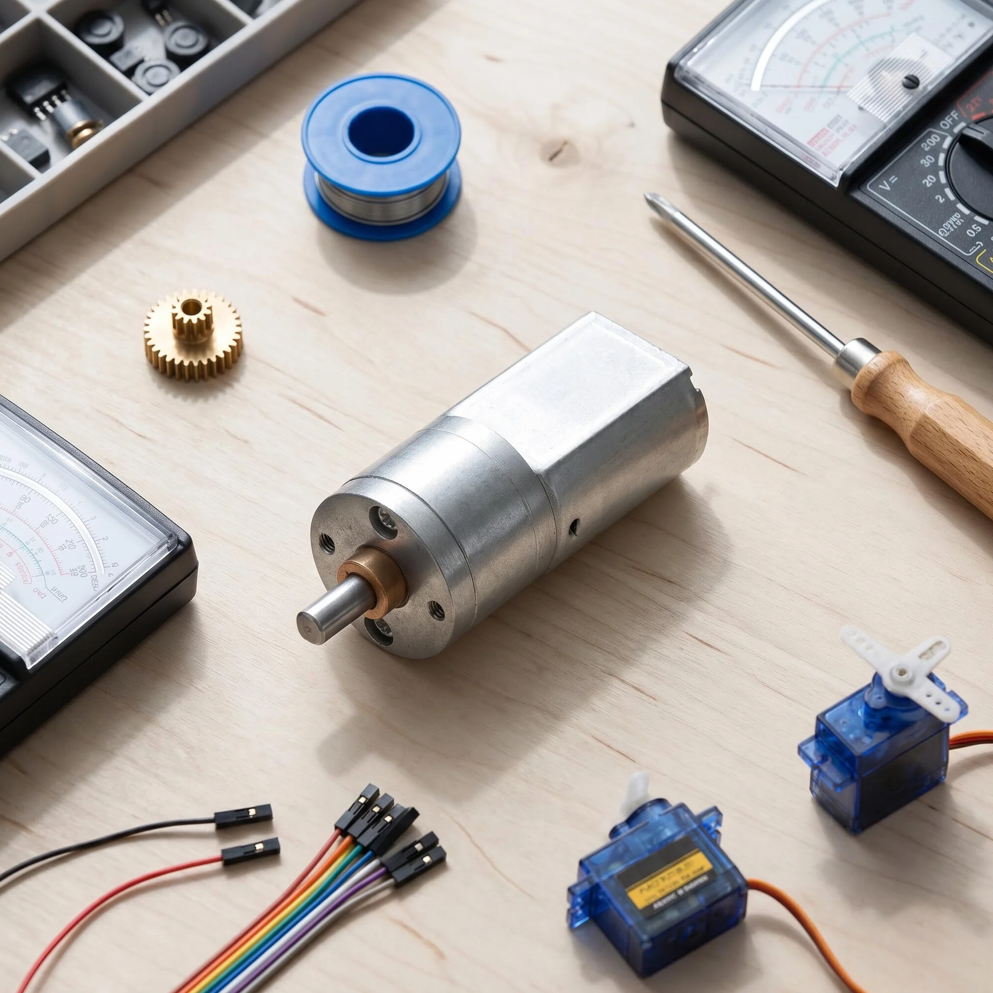 Silnik redukcji prędkości DC 12V 200 obr./min elektryczny z przekładnią o wysokim momencie obrotowym do DIY
