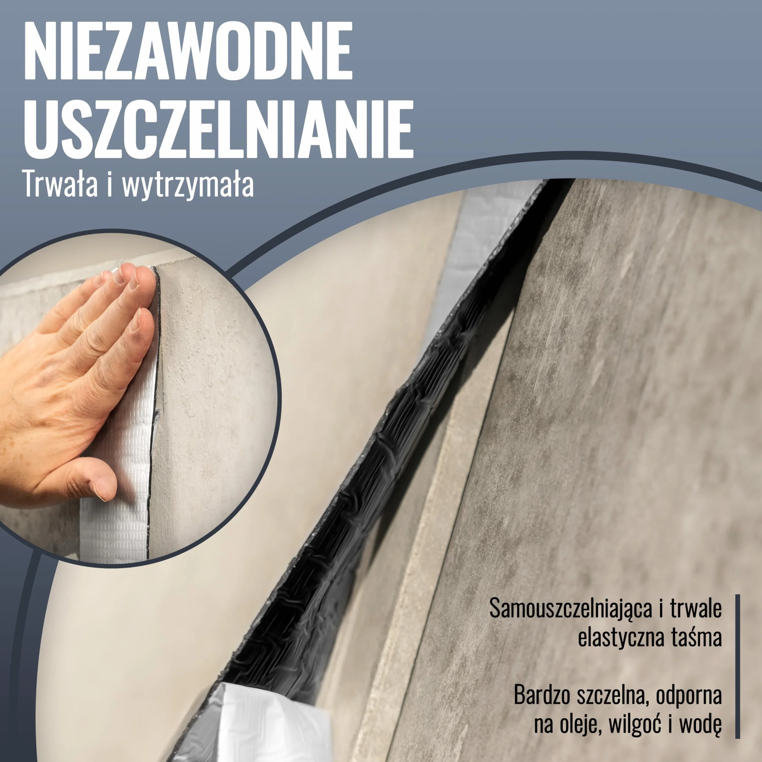 Poppstar aluminiowa taśma klejąca butylowa 5 m x 75 mm x 1,5 mm taśma uszczelniająca samoprzylepna