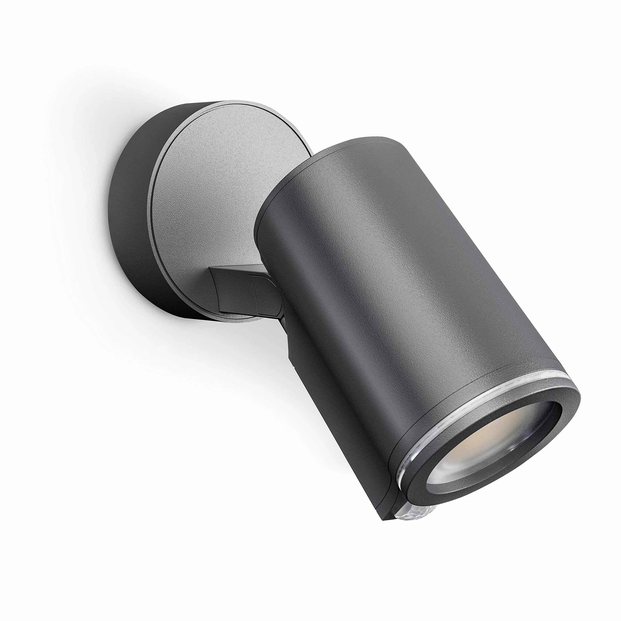 Steinel Reflektor LED Spot ONE S antracytowy, czujnik ruchu 90°, z żarówką LED GU10, podłączany do sieci za pomocą kabla, aluminium, 7,47 W