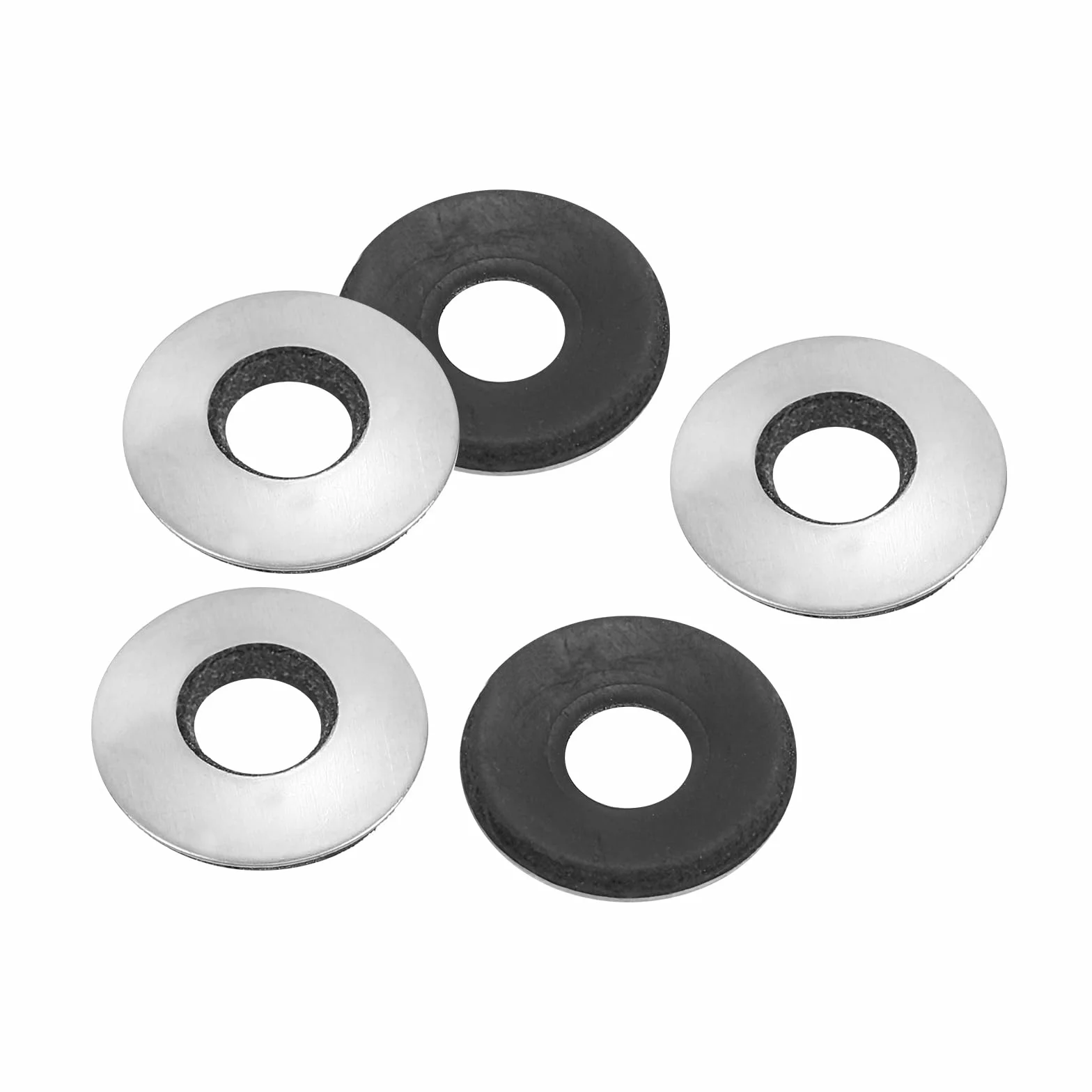 PATIKIL Uszczelki gumowe neoprenowe EPDM Podkładki uszczelniające ze stali nierdzewnej 304, 50 sztuk 8 x 22 mm Uszczelki gumowe neoprenowe do śrub do zaopatrzenia morskiego