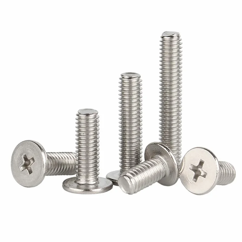 M3 x 5 (głowica 6) 50 Pcs Ekstra cienki Krzyż Śruby z łbem płaskim Stal nierdzewna 304 Niski profil Komputer Śruby maszynowe