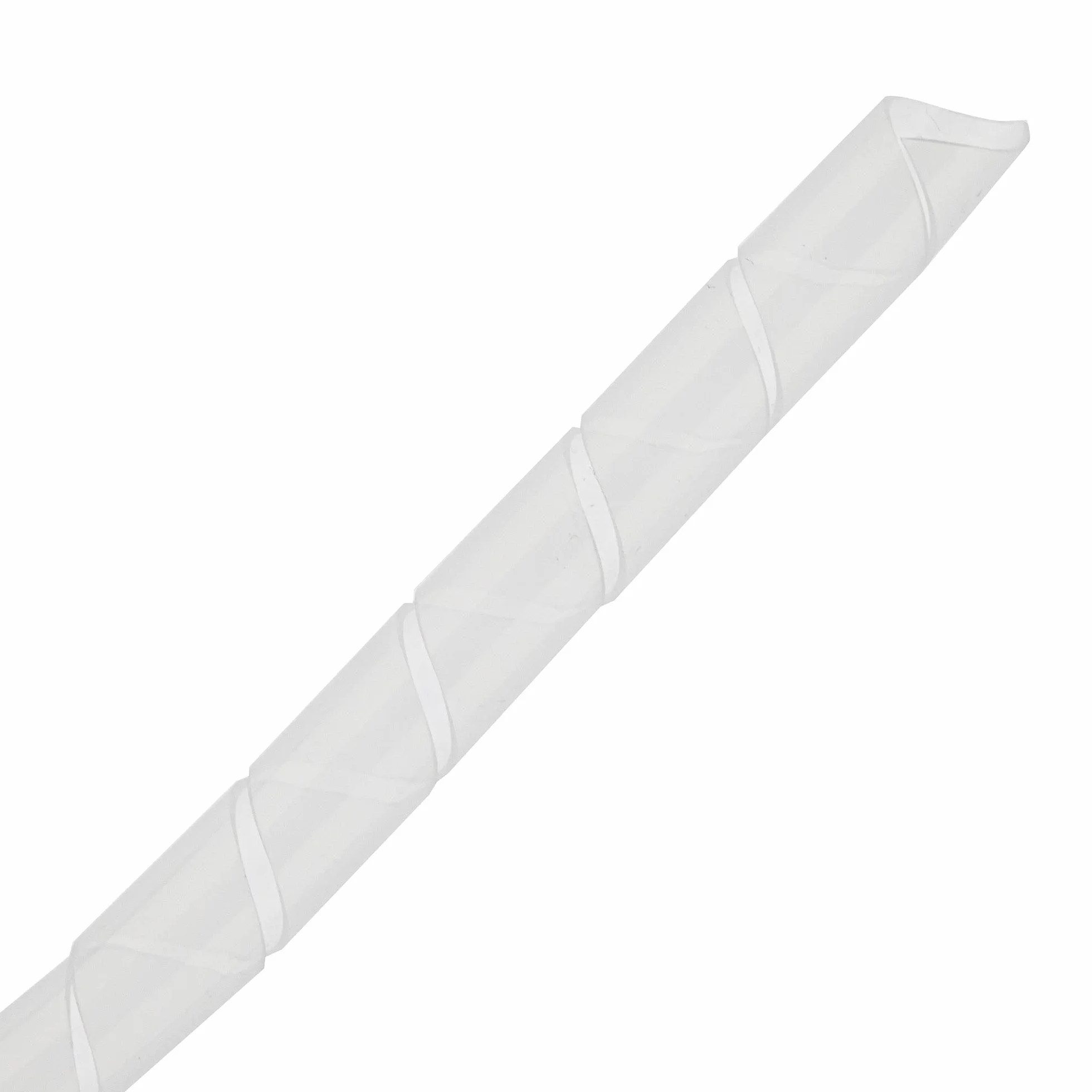 SeKi Taśma spiralna 1,5 – 10 mm, 5 m, przezroczysta, elastyczny wąż kablowy, ochrona kabla; do wiązania kabli