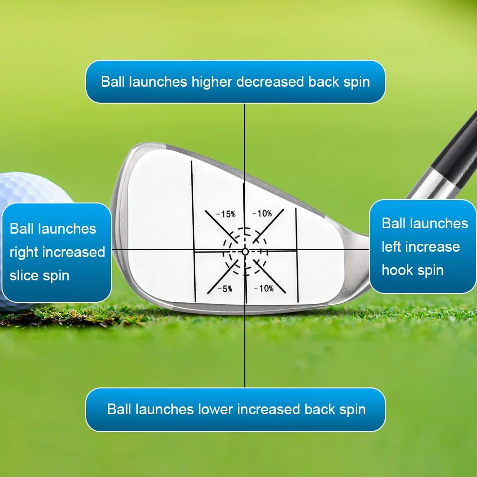 OSDUE Zestaw taśm udarowych golfowych 40 szt./120 szt., naklejki klubowe do drewna, żelazka i miotaczy, samoucząca analiza konsystencji słodkich punktów i strzałów, przydatna pomoc treningowa poprawia