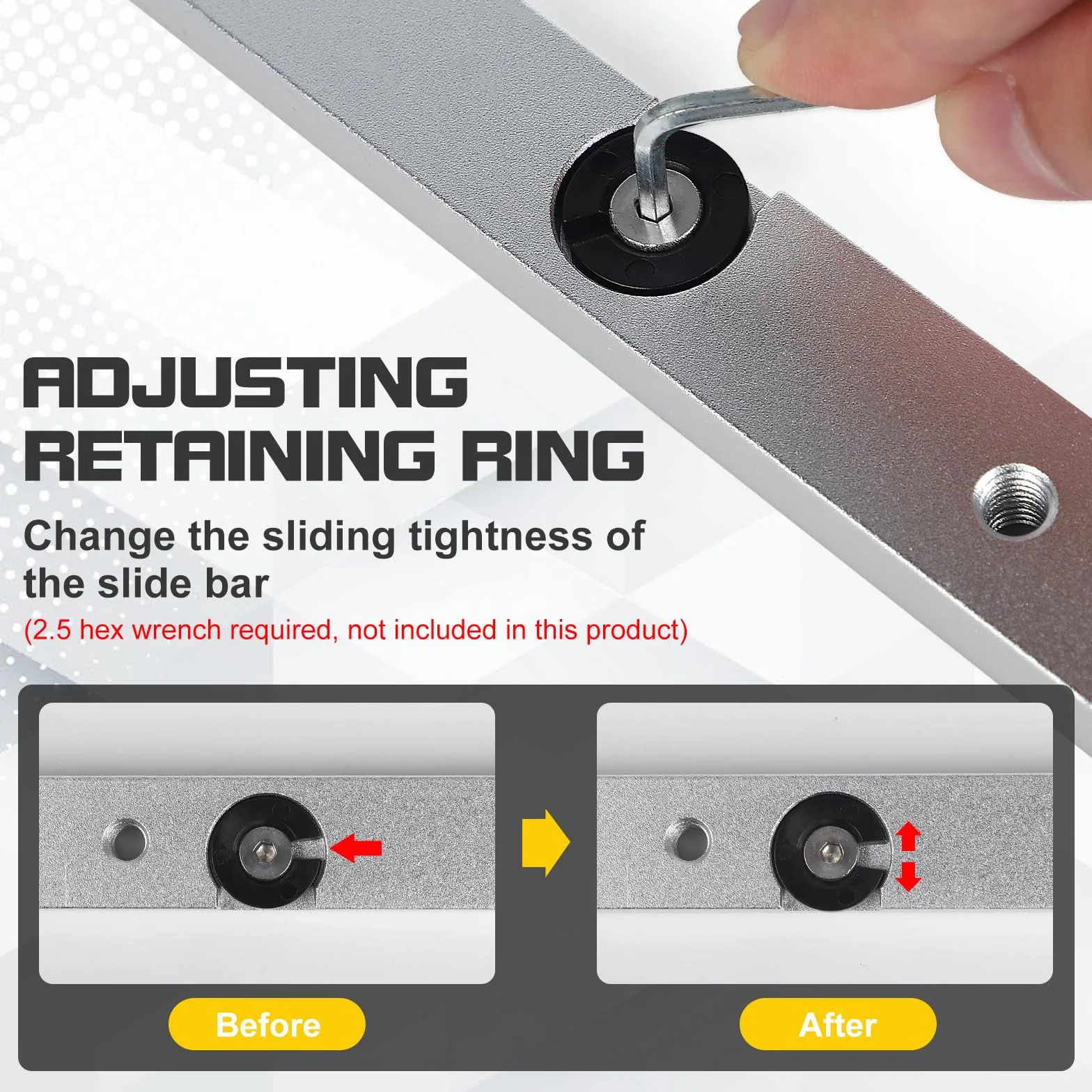 EFUTURETIME pręt T-Slot ze stopu aluminium 9,5 x 19 x 450 mm do piły stołowej