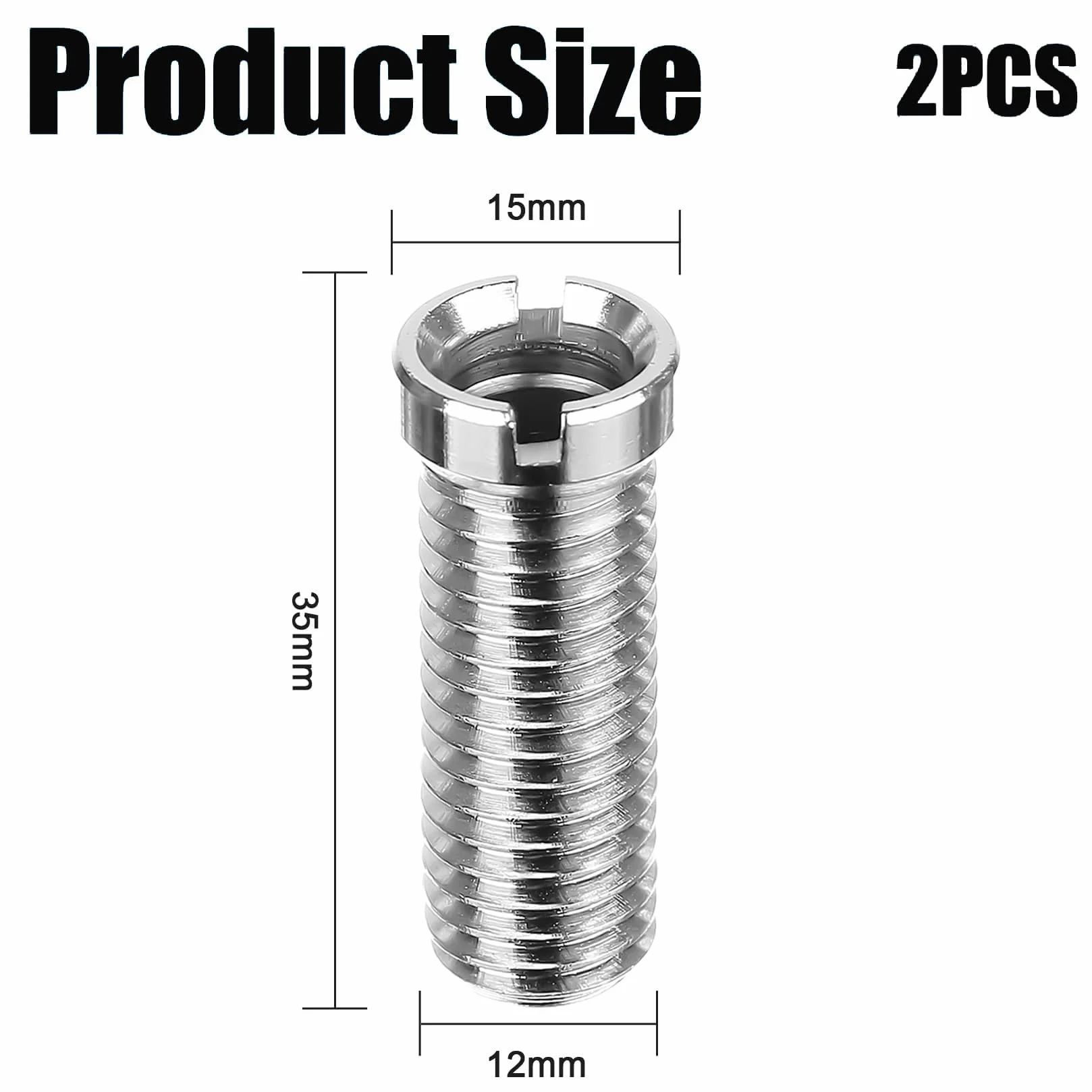 Śruba drążona zlew M12 x 35 mm stal nierdzewna 2 sztuki Schock akcesoria
