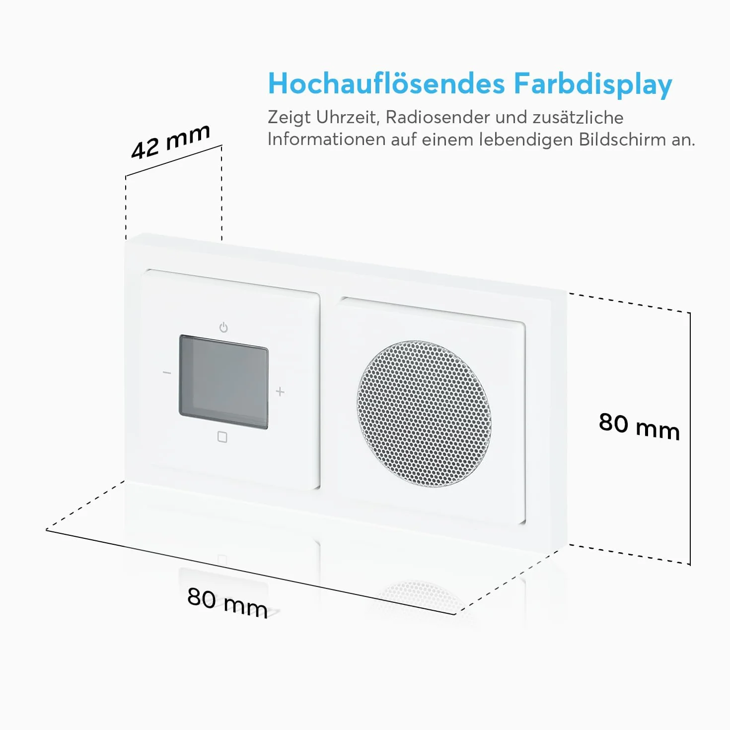 Busch-Jaeger 8220 UJ-84-101 Busch-Radio DAB+ kompletny zestaw studyjna biel Future linear