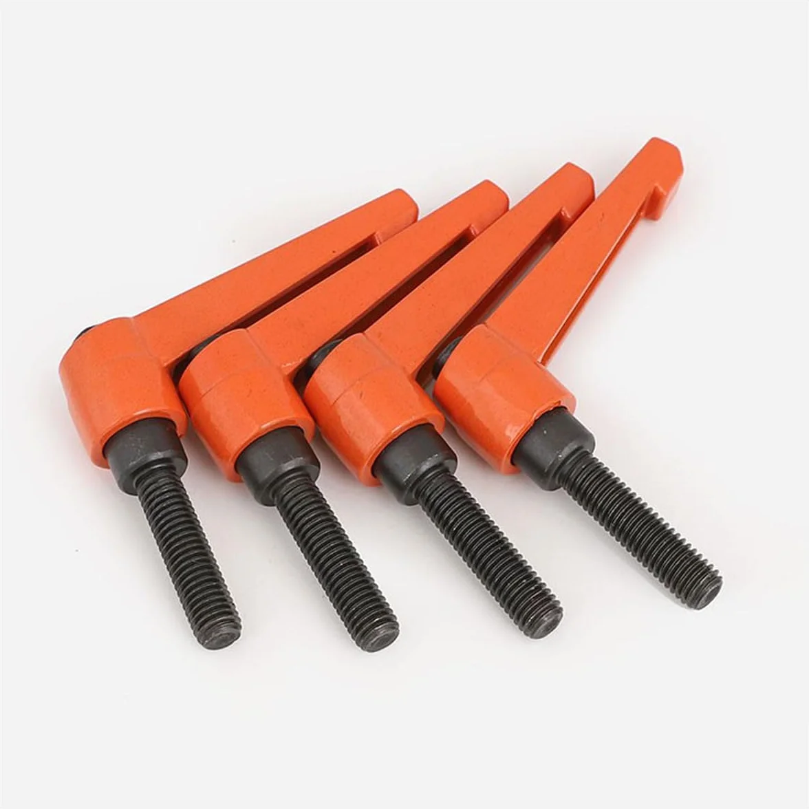 SUQIN 4 sztuki regulowanych dźwigni zaciskowych M6 x 32 mm, gwint zewnętrzny, uchwyt zaciskowy