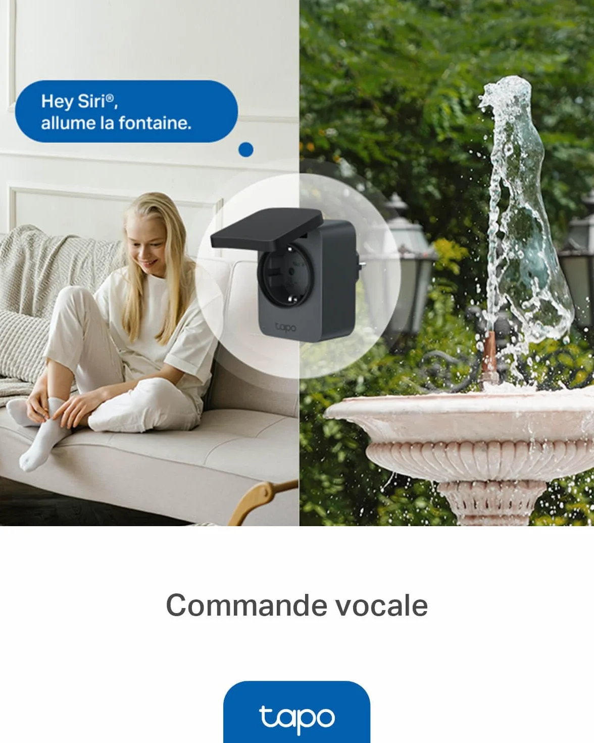 Tapo P410M gniazdko Wi-Fi na zewnątrz Smart Home Plug IP54 3680 W 16 A z licznikiem prądu