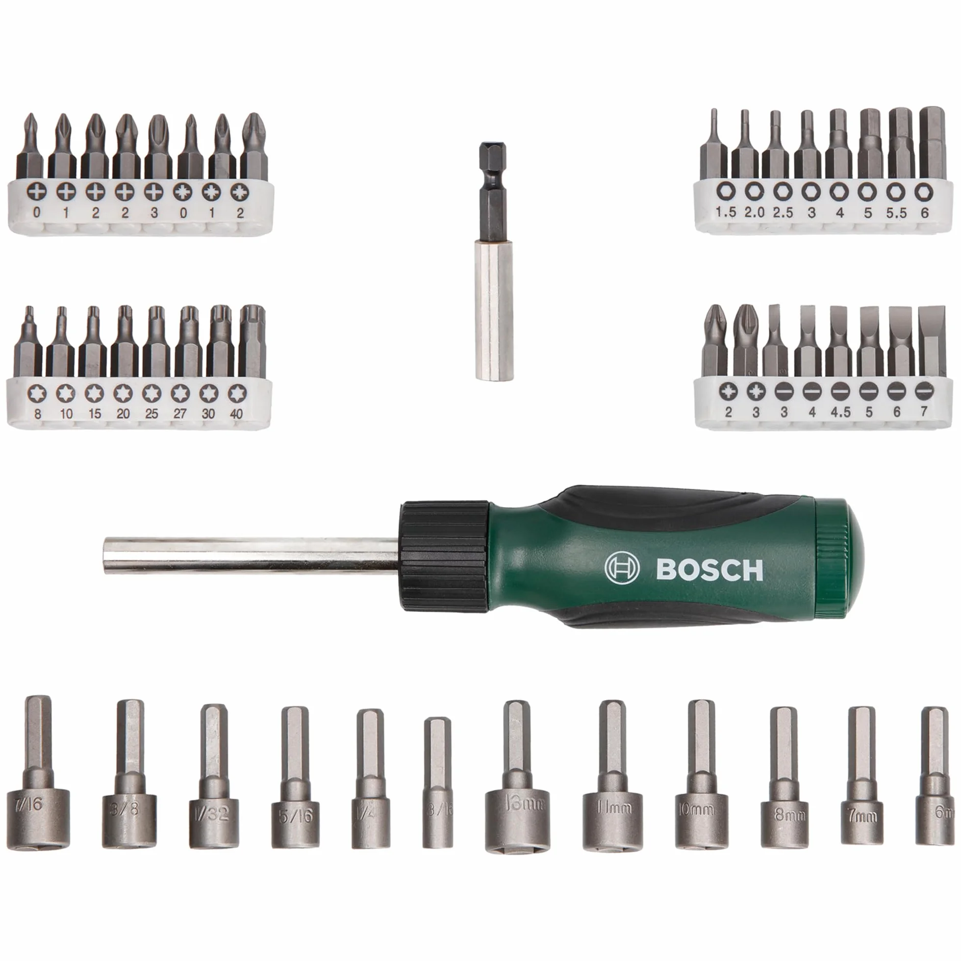 Bosch 46-częściowy zestaw bitów do wkrętarek i nasadek PH PZ Hex T S-Bit