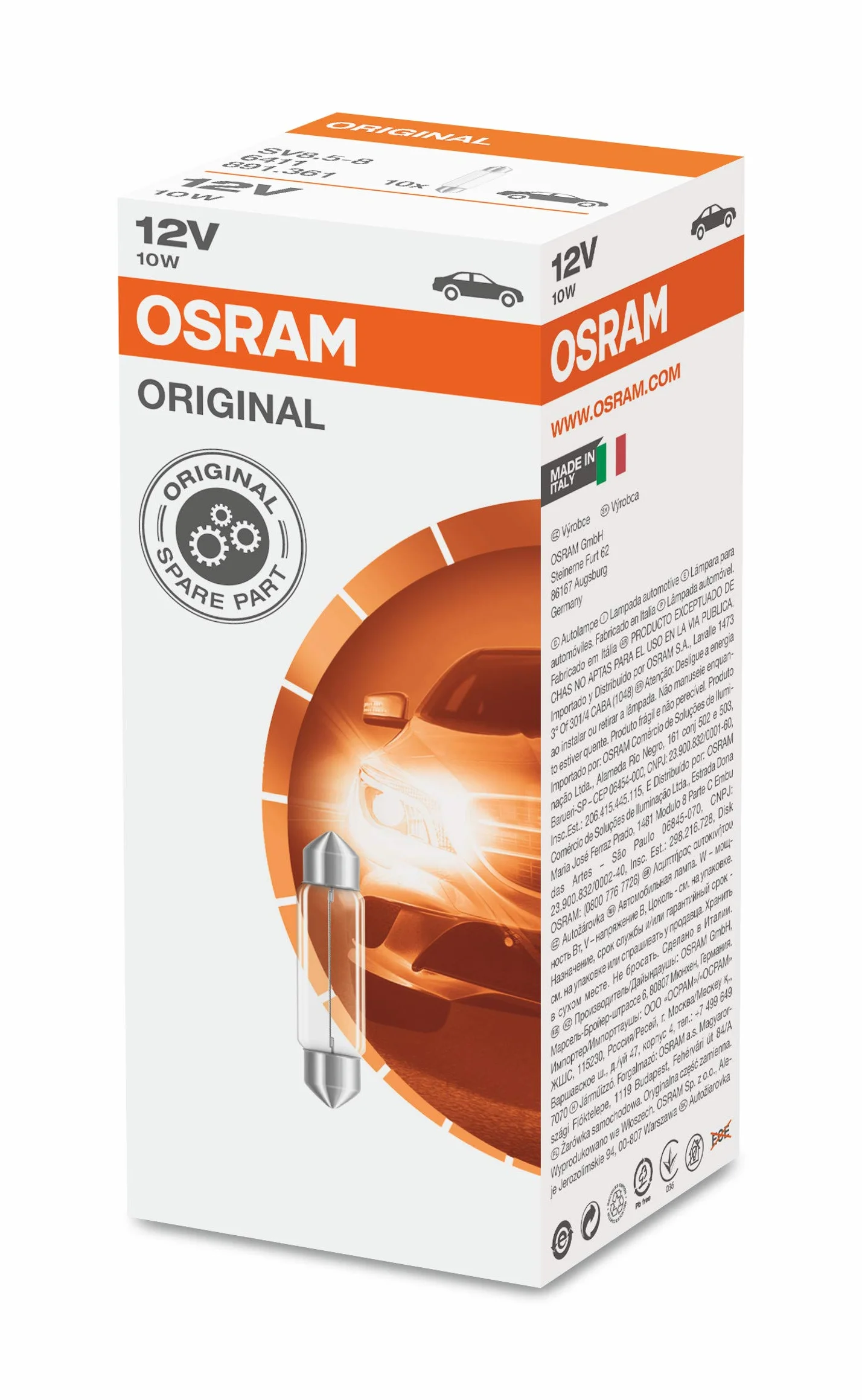 OSRAM 6411 Lampadine Speciali Set da 10