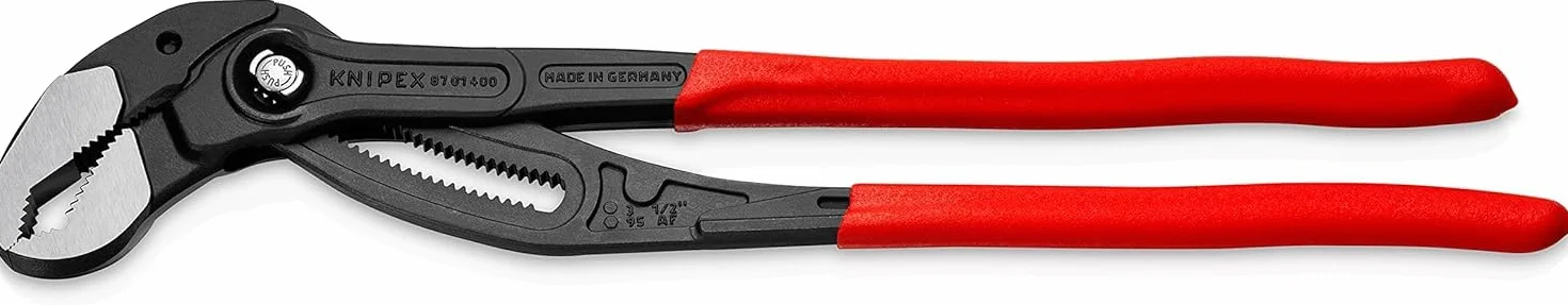 KNIPEX Cobra XL Szczypce do rur 400 mm 87 01 400 fosforanowana antypoślizgowa