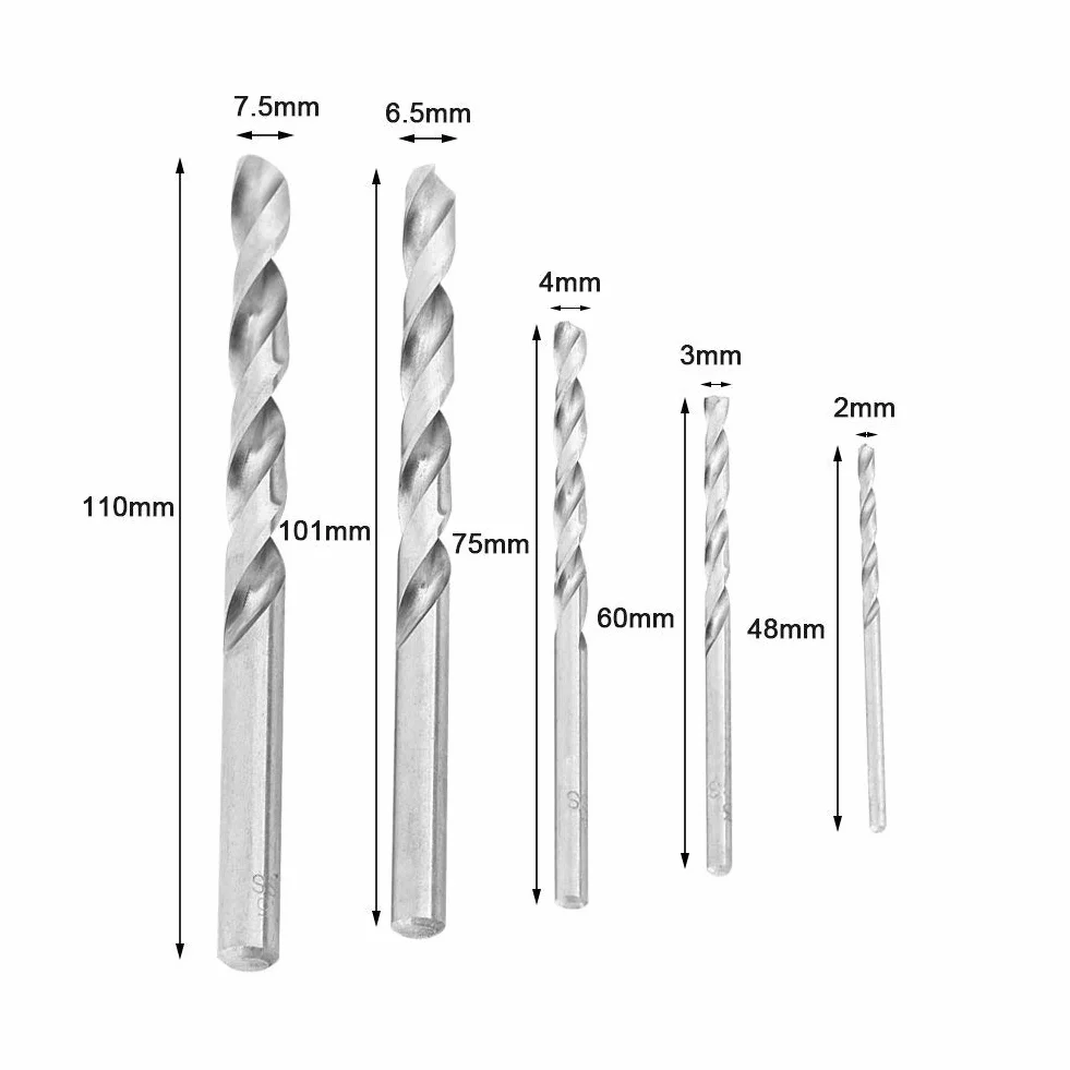 Zestaw wykrętaków do śrub Jectse 11 szt. 2,0-7,5 mm stal narzędziowa HHS