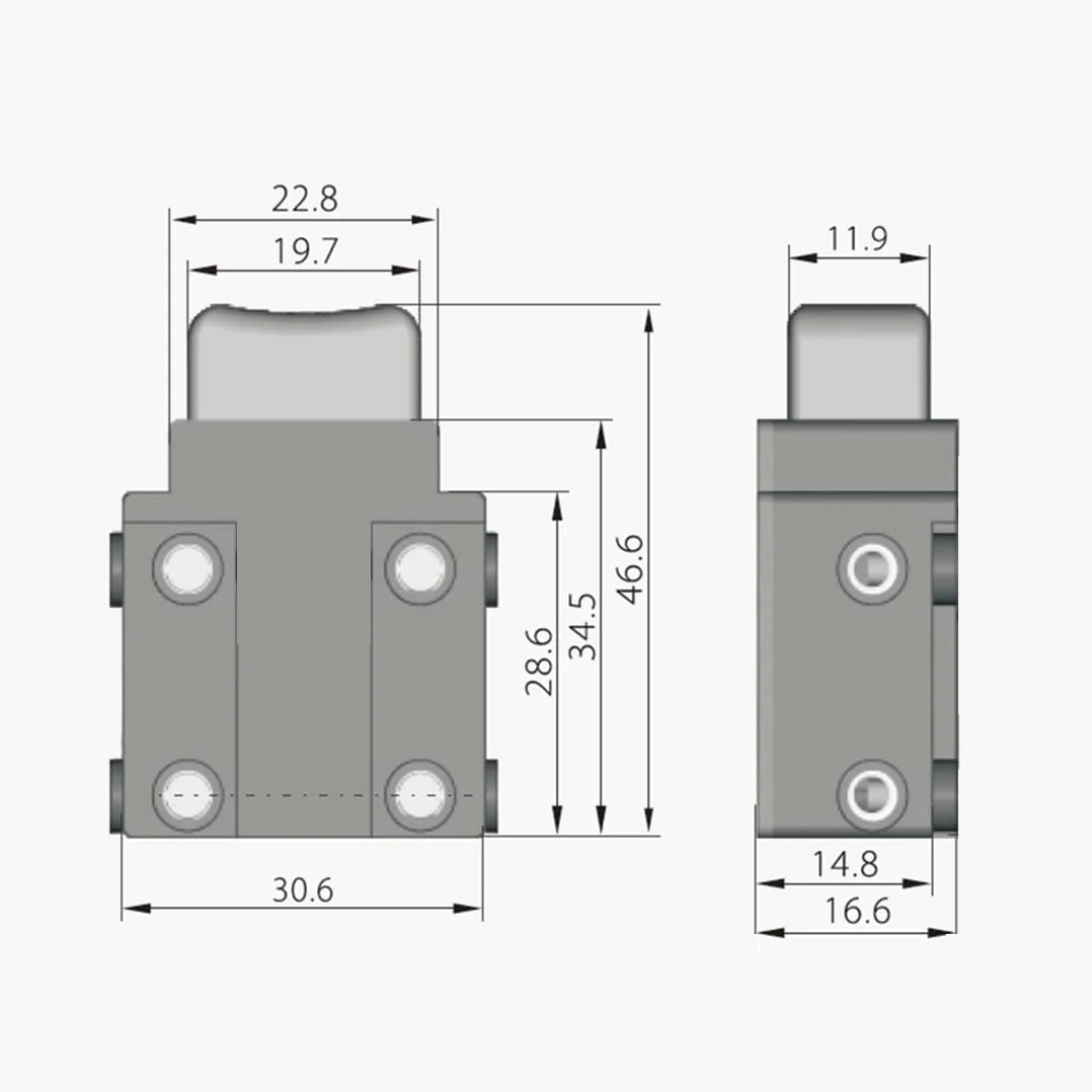 KEDU HY37 przełącznik spustowy 17A 125V 12A 250V TUV