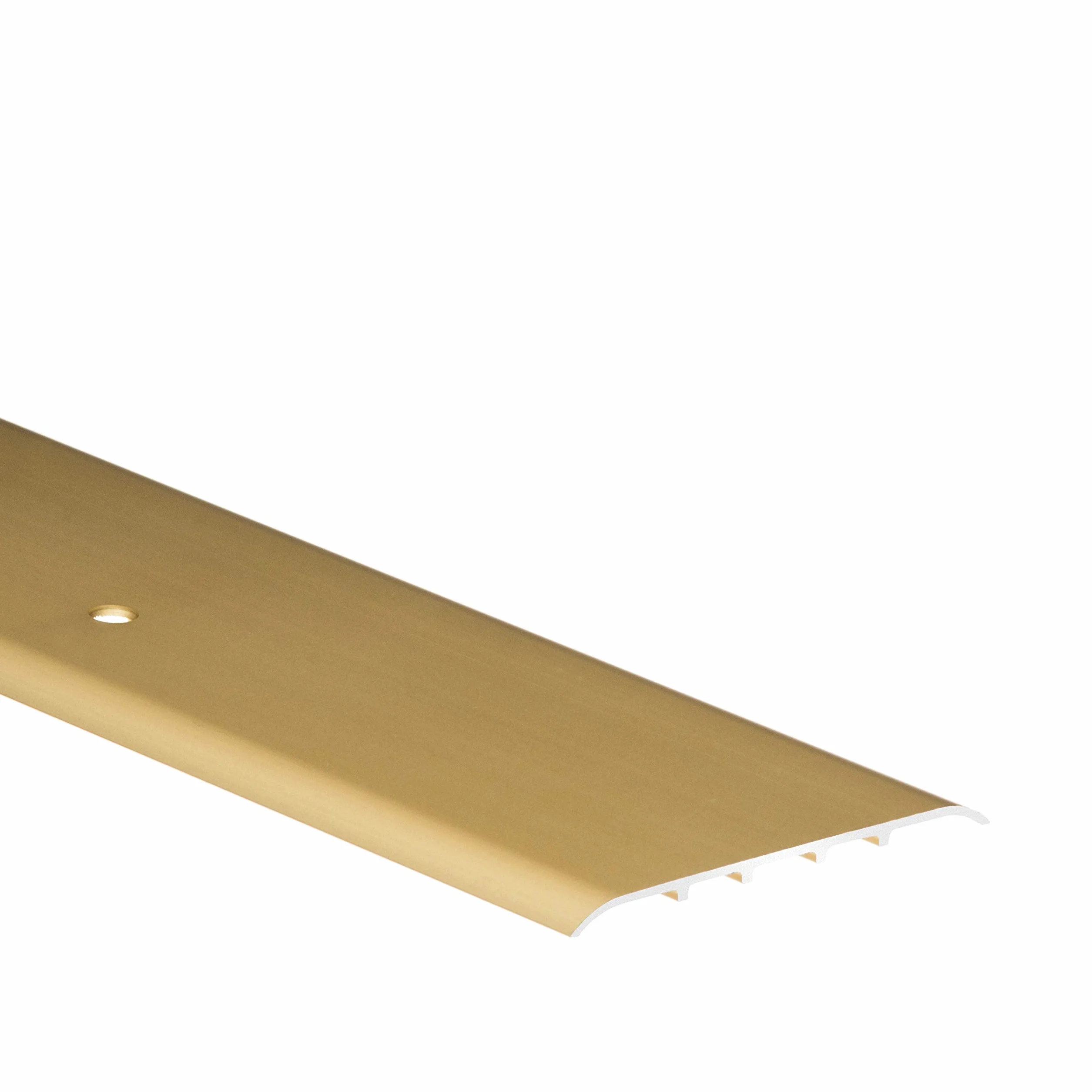 Aluminiowa listwa ochronna 1 metr, szerokość 80 mm, próg drzwiowy, profil przejściowy płaski, złoty – CEZAR
