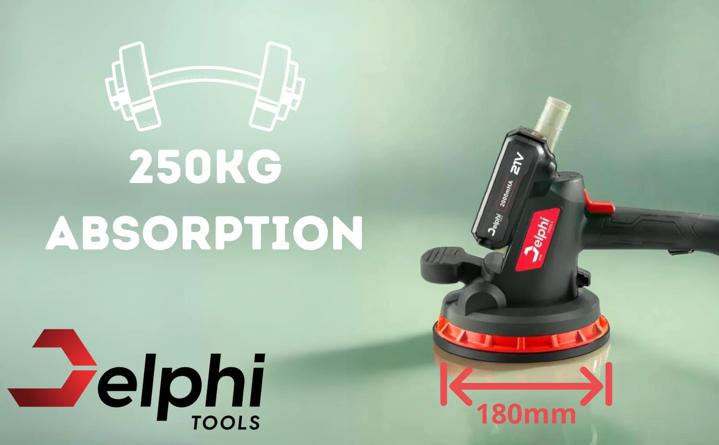 Delphi Maszyna do glazurowania 250 kg 6 stopni prędkości ręcznie prowadzony 2000 mAh 18 cm