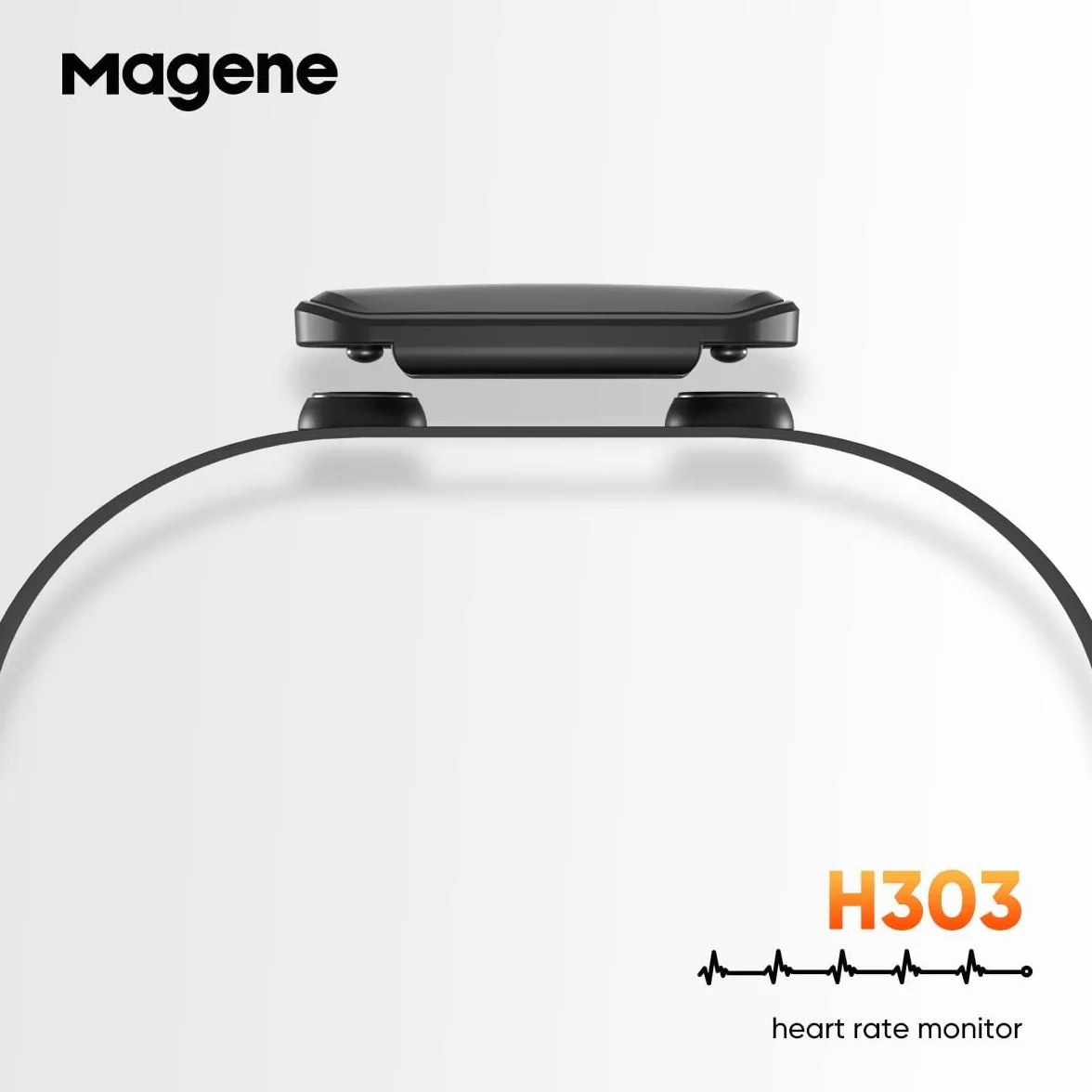 Magene HRM pulsometr, pas piersiowy, tracker fitness, IP67, wodoszczelny, obsługa Bluetooth 4.2 i ANT+, kompatybilny z Wahoo, Zwift, Strava, Elite HRV