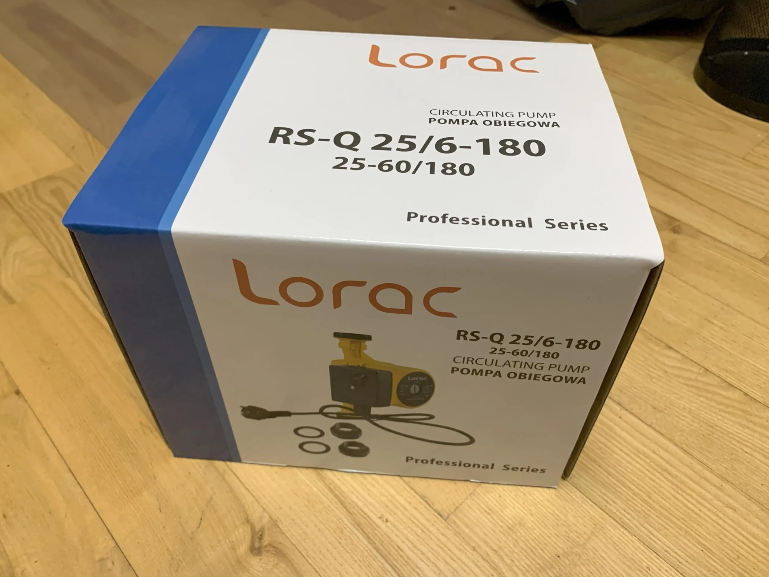 LORAC Pompa Obiegowa RS-Q 25-6/180 25-60/180 Cyrkulacyjna Grzewcza 1" 46-93 W 6 m 120°C 3,6 m³/h