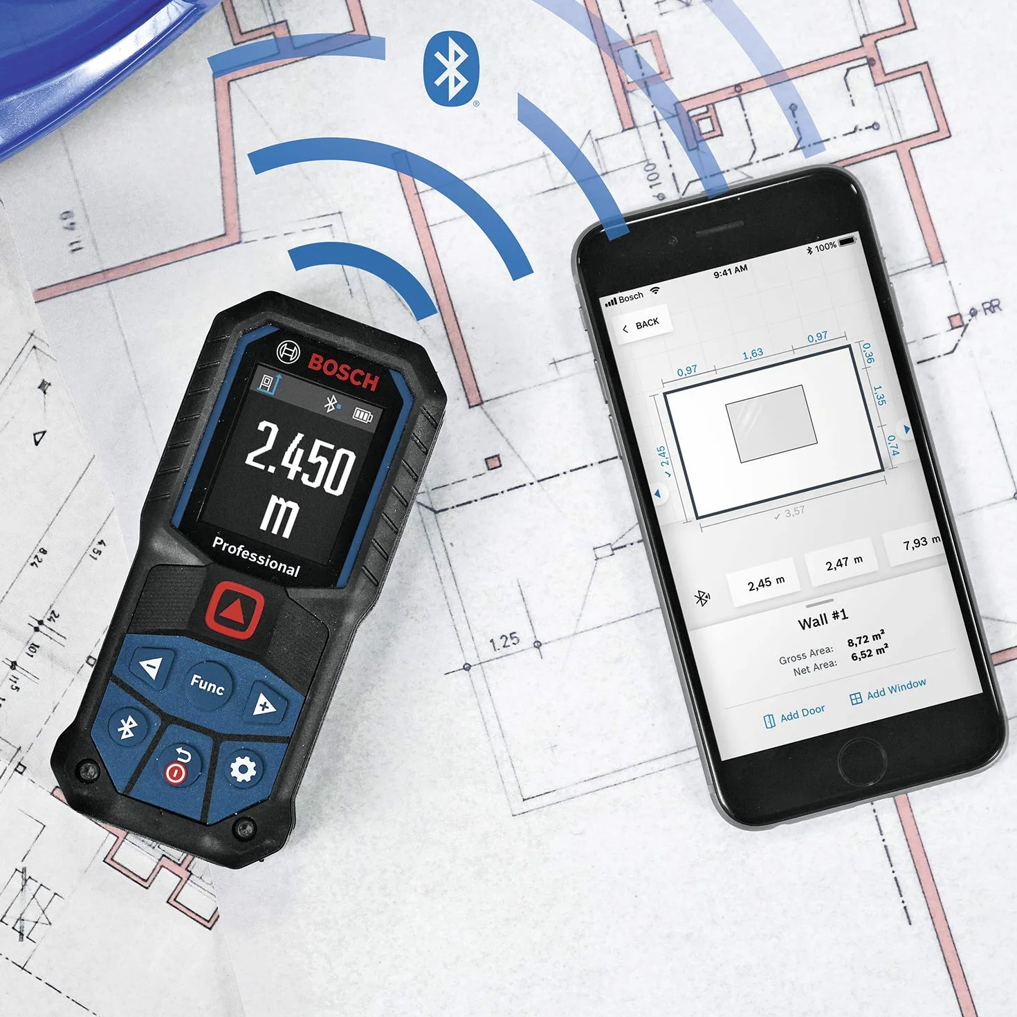 Bosch Professional Dalmierz laserowy GLM 50-27 C 50 m IP65 Bluetooth
