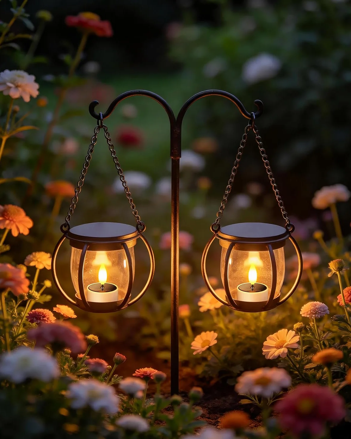 SoulBay Solarne świeczki tea light LED 12 sztuk wodoszczelne wielokrotnego ładowania dusk to dawn migoczące do ogrodu