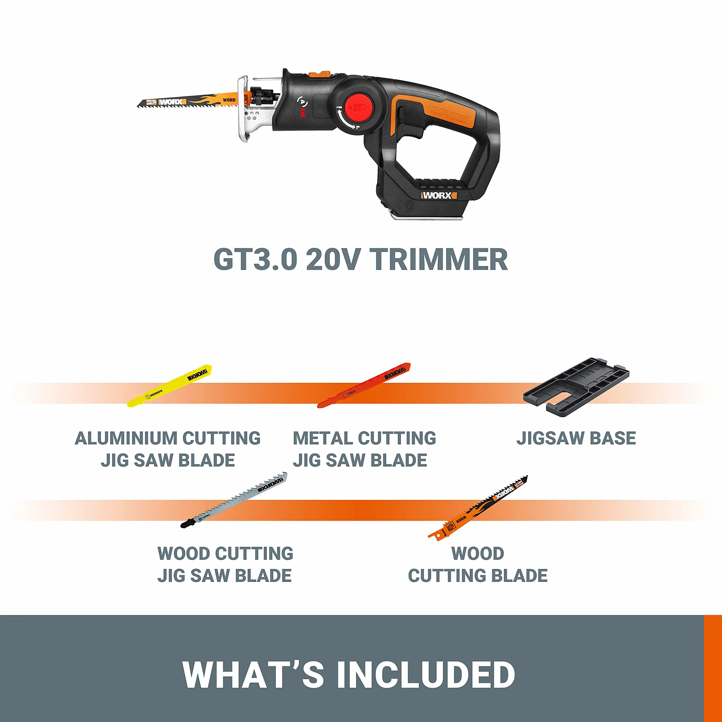 WORX WX550.9 18V AXIS wielofunkcyjna piła akumulatorowa