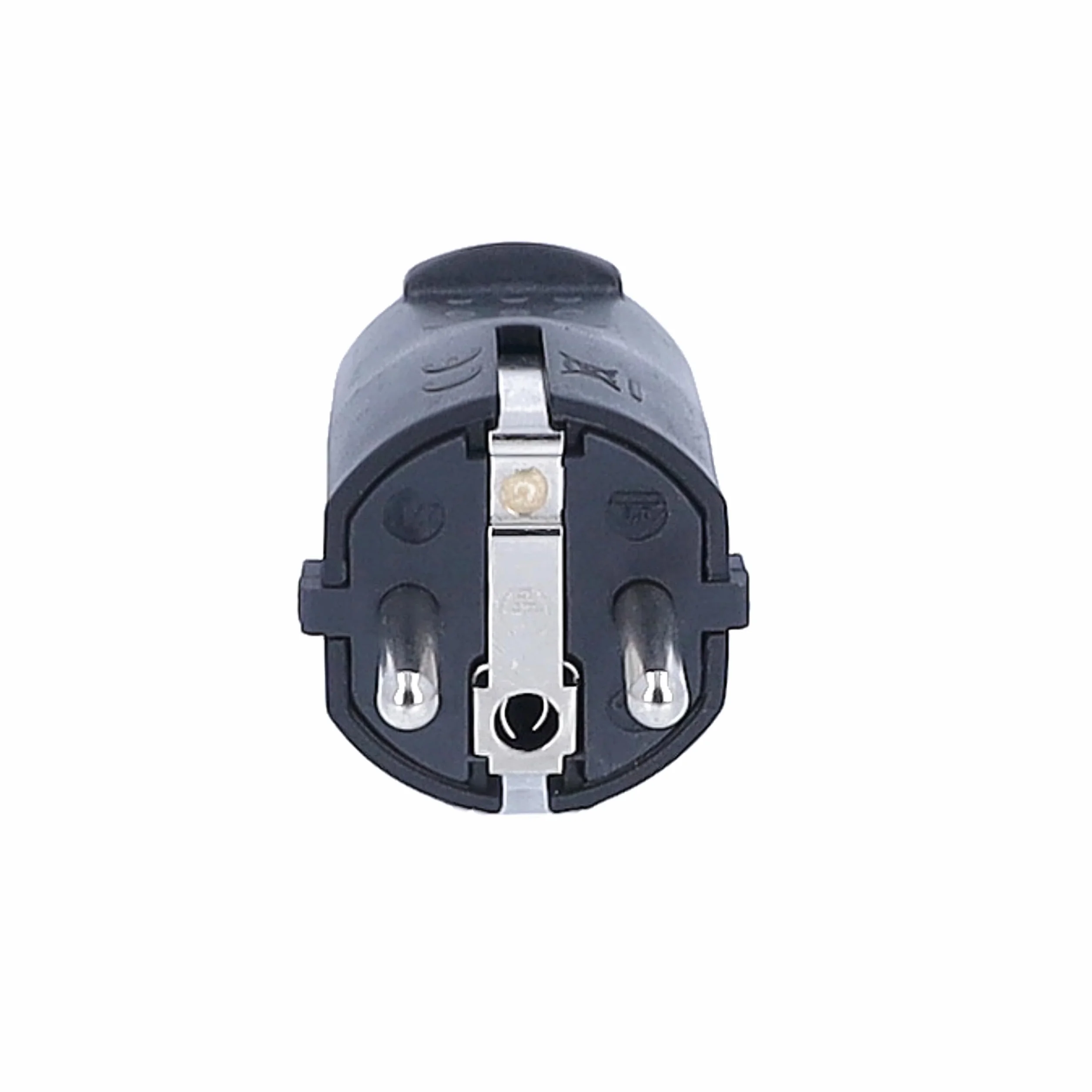 as - Schwabe 62222 PVC Wtyki/Złączki z Podwójnym Systemem Styku Bezpieczeństwa 230 V/16 A Czarny