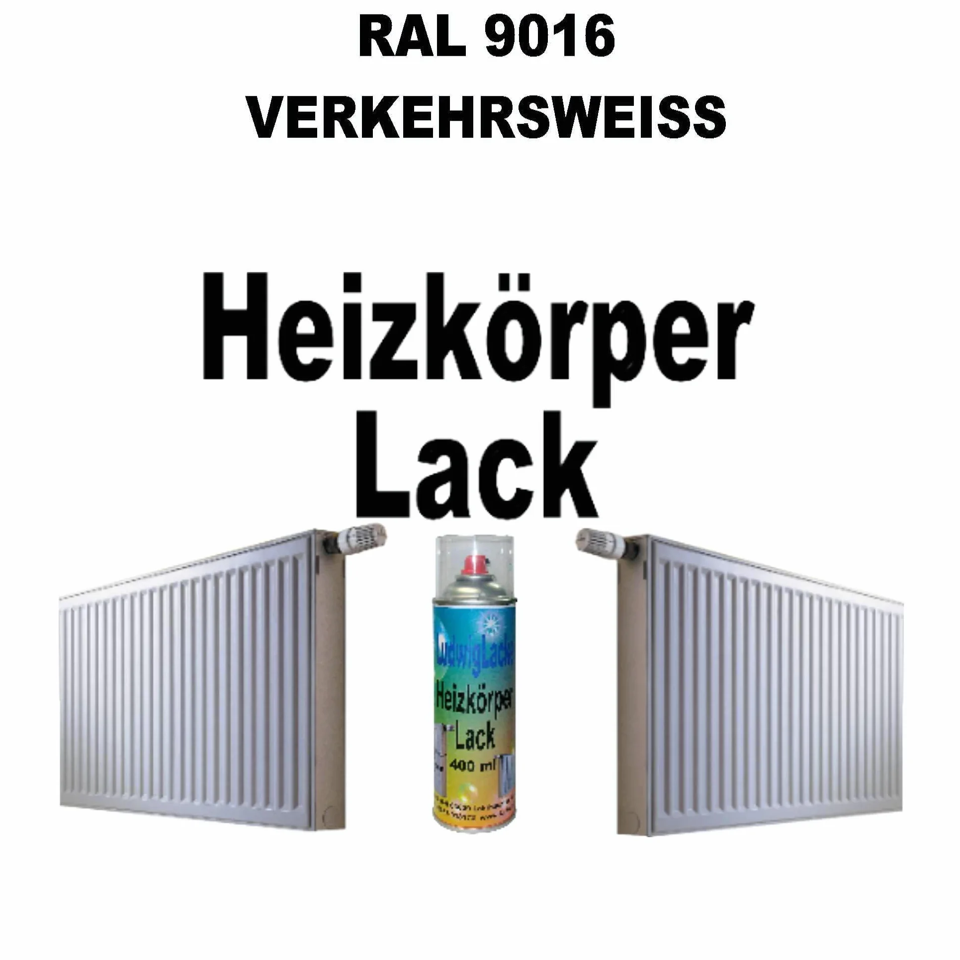 Heizkörperlack Spray RAL 9016 biały drogowy 400 ml