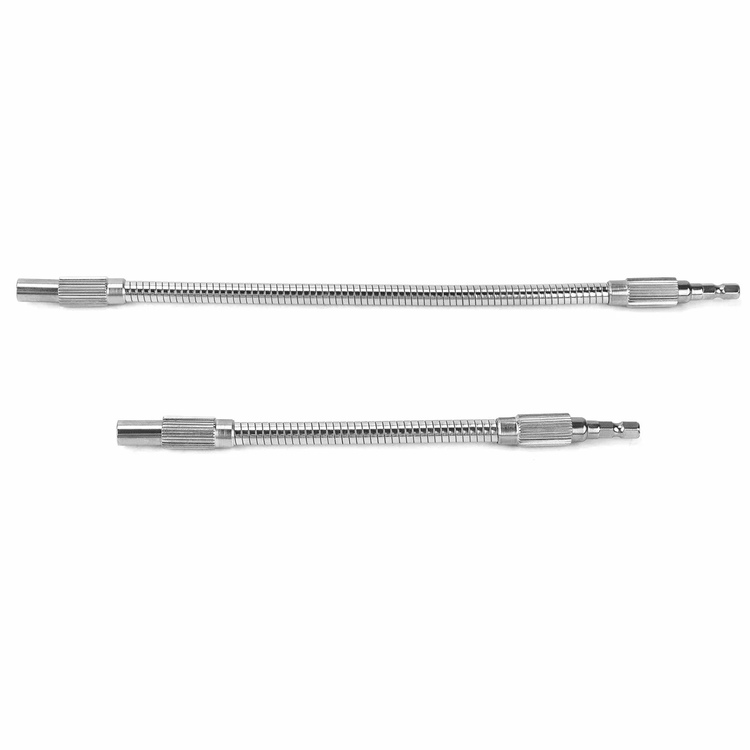 QWORK Wkrętak z elastycznym przedłużeniem 6,35 mm / 1/4", 200 mm i 300 mm (2 sztuki)