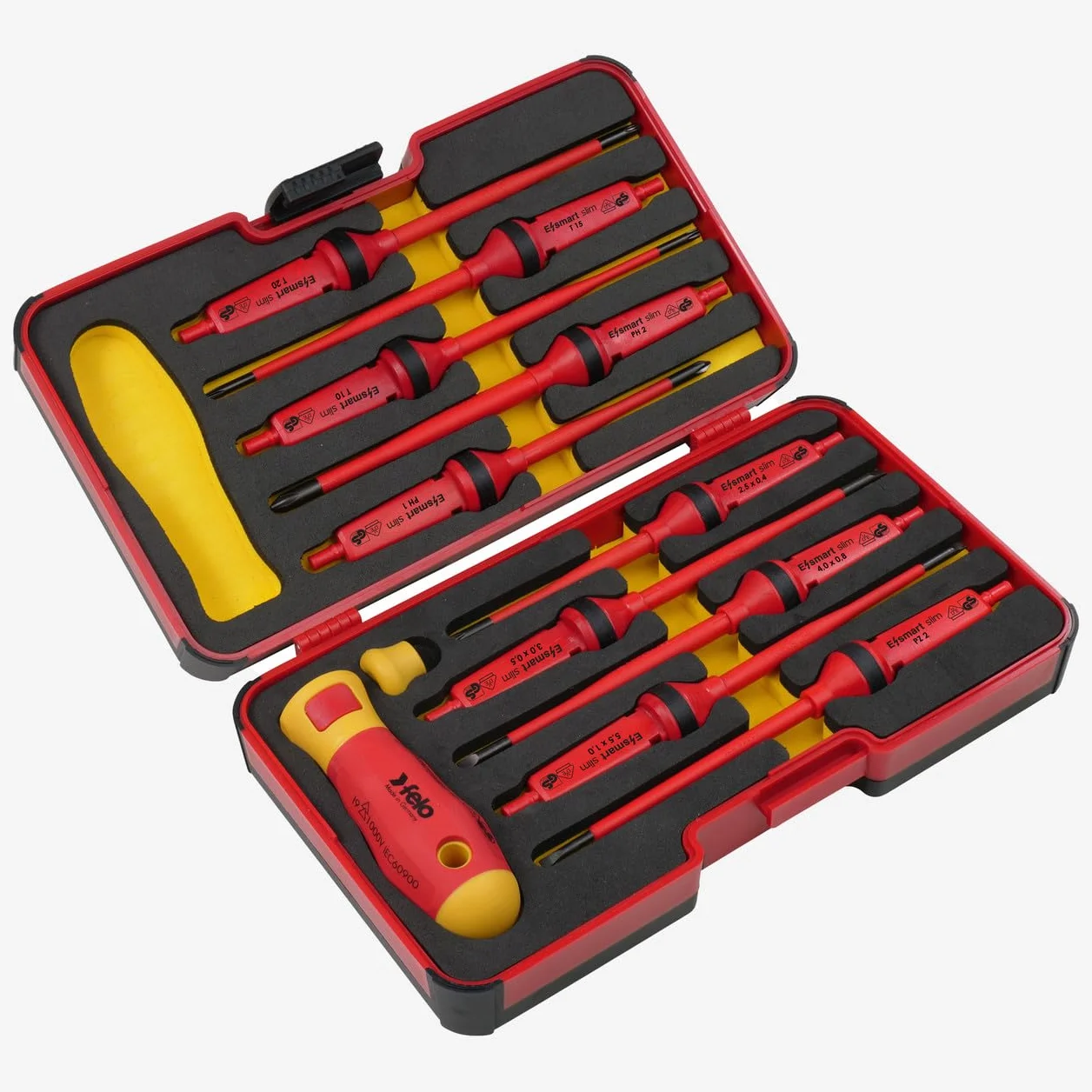 Felo XL-Strongbox E-Smart Slim VDE 12 szt. SL/PH/PZ/TORX®