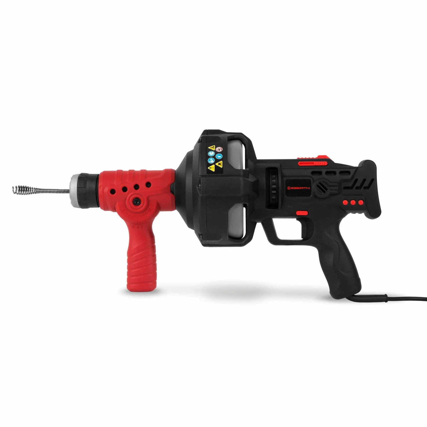 EBERTH Maszyna do czyszczenia rur Elektryczna 85W, spirala 7,6m, 560 obr/min, średnica spirali 11mm, do rur 2-5cm