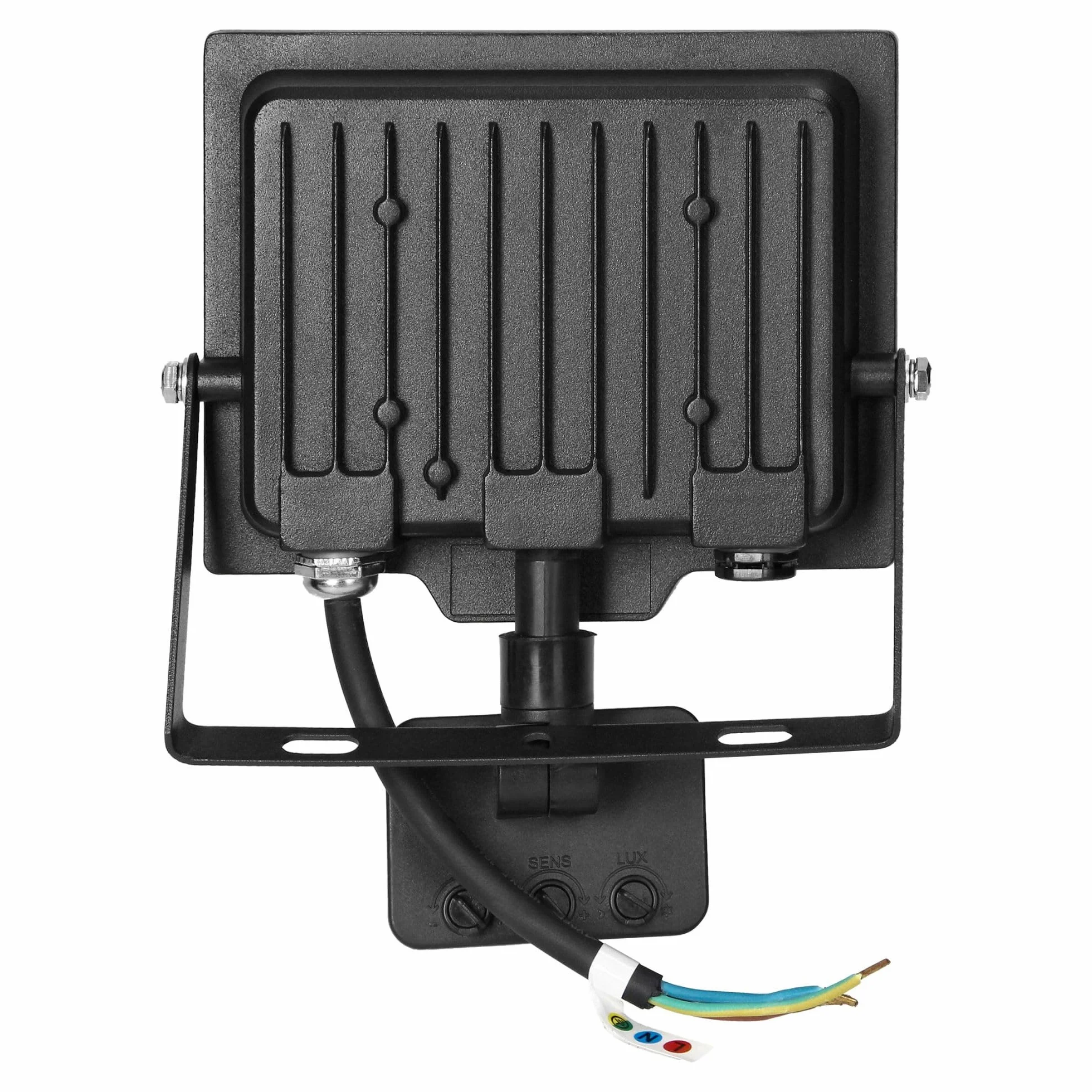 Naświetlacz LED z Czujnikiem Ruchu 4000K Aluminium Poliwęglan Lampa Ścienna LED IP44 30W 2400lm