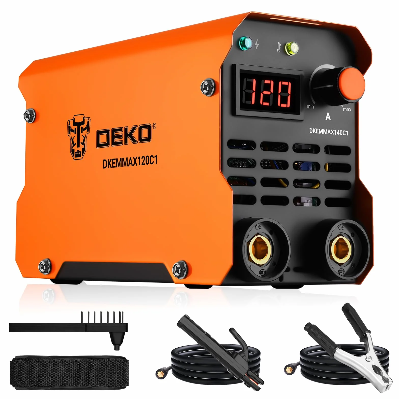 DEKO Spawarka elektrodowa MMA 120A 220V inwerterowa przenośna do napraw domowych