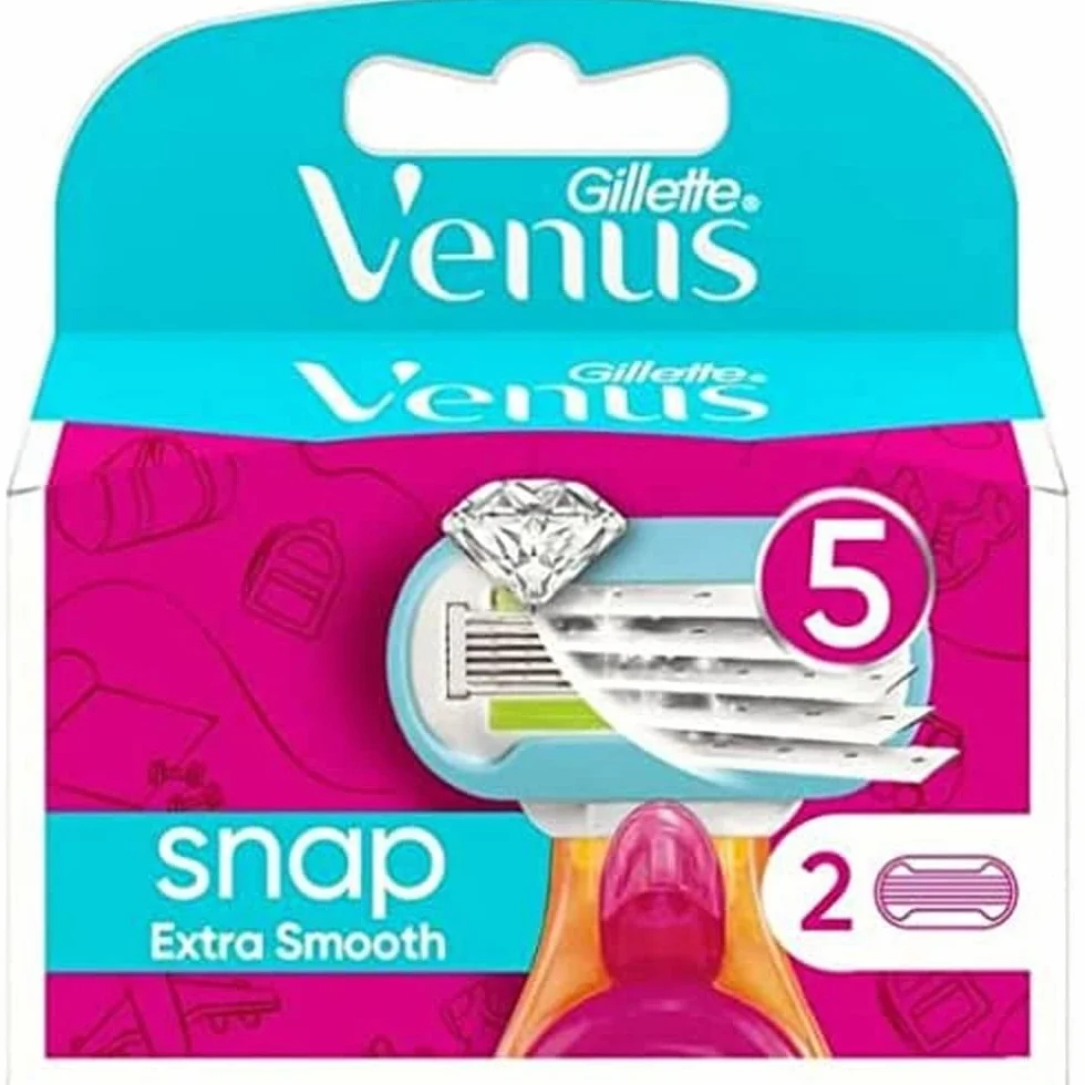 Gillette Venus Extra Smooth Snap Ostrza do golenia Kobieta, 2 części zamienne ostrza (opakowanie może się różnić)