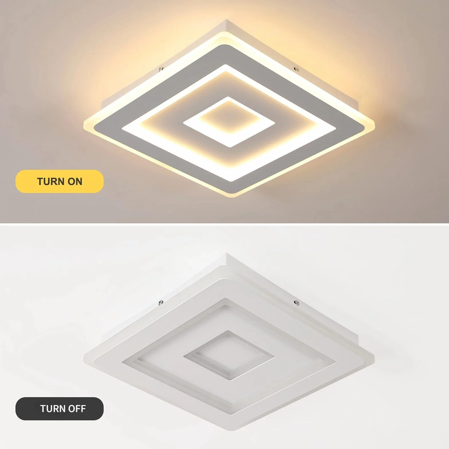 Comely Lampa Sufitowa LED 42W 4725LM 30cm 3000K Białe Akrylowe