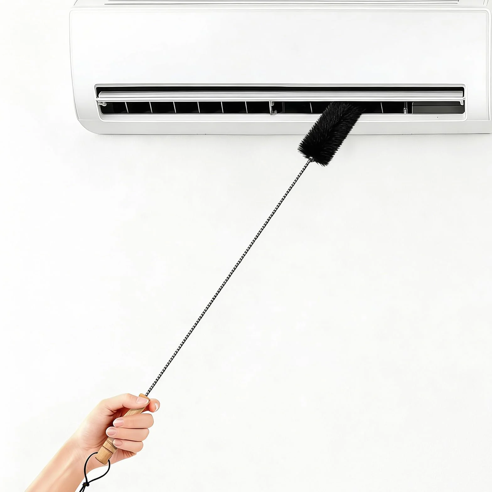 Szczotka do grzejników 100 cm + 27 cm – Zestaw elastycznych szczotek do czyszczenia płaskich grzejników