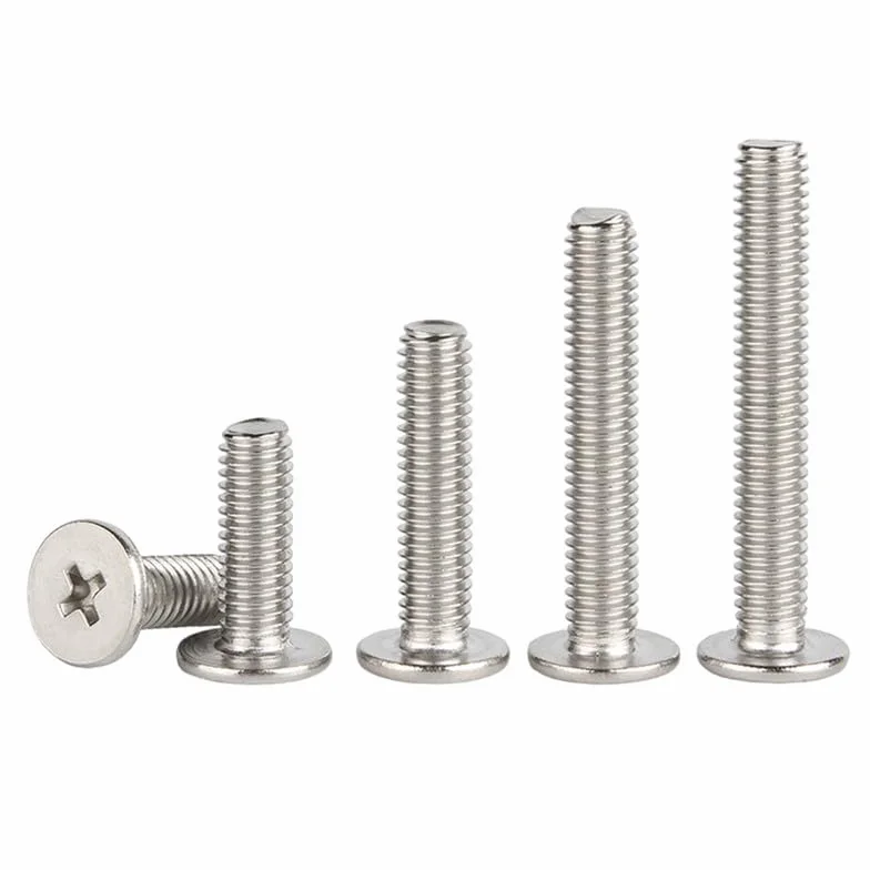 M3 x 5 (głowica 6) 50 Pcs Ekstra cienki Krzyż Śruby z łbem płaskim Stal nierdzewna 304 Niski profil Komputer Śruby maszynowe