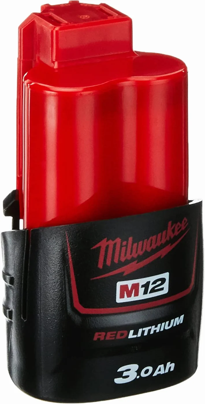 Milwaukee M12B3 Akumulator, Czarny/Czerwony
