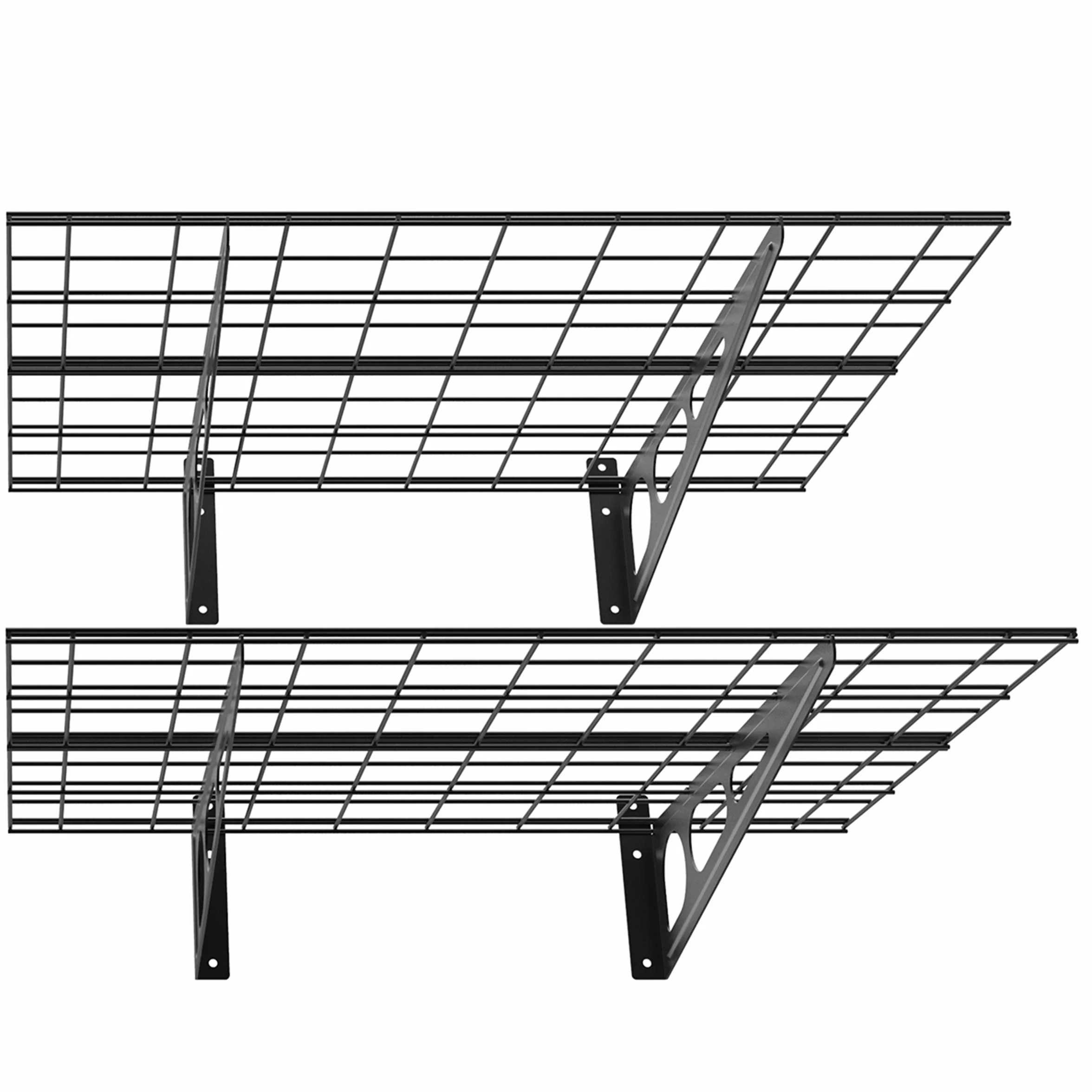 PG26B – Podwójna półka garażowa wisząca metalowa Solidna do 90 kg na półkę!