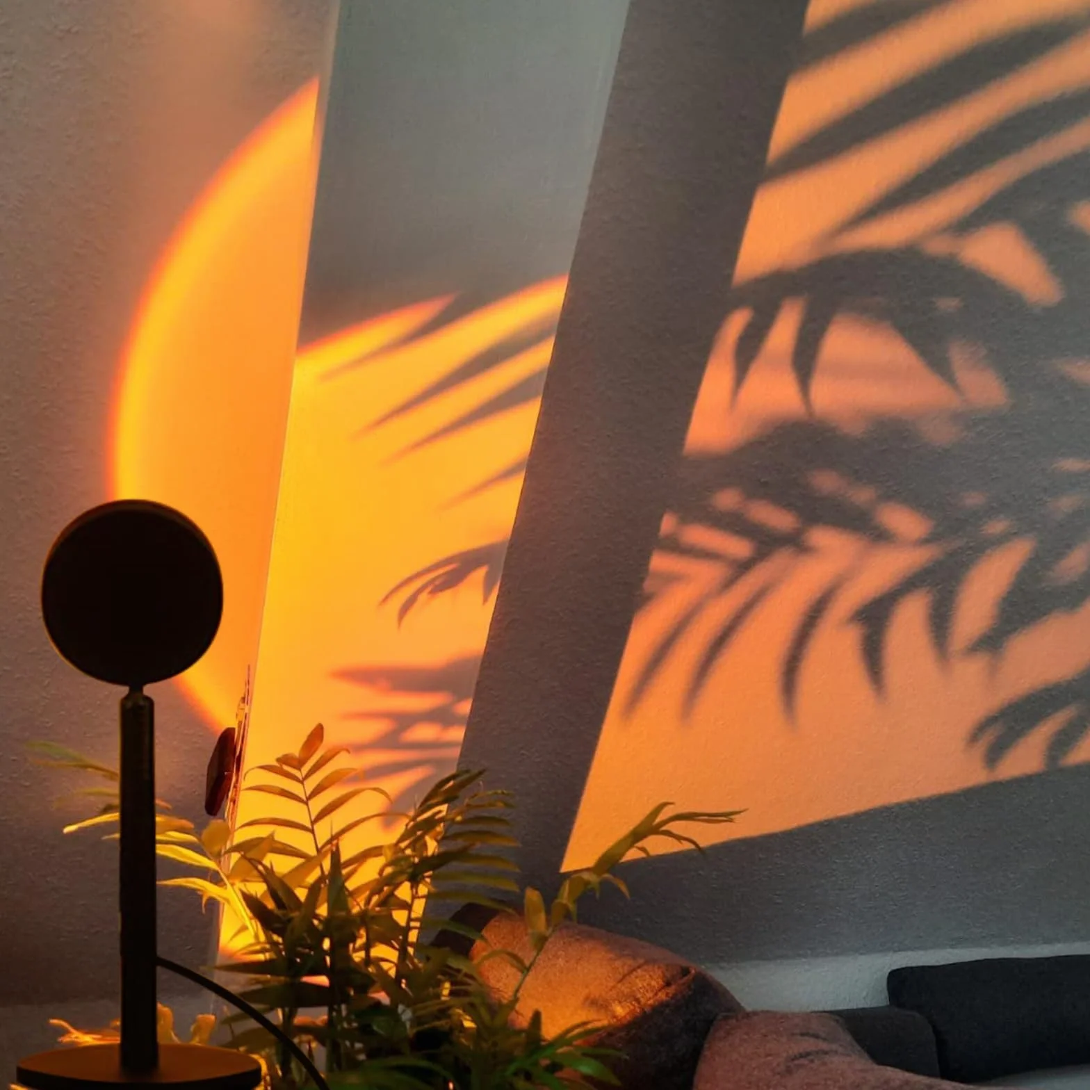 Lampa zachód słońca 4 kolorów LED projektor USB obrotowa 180° do zdjęć selfie dekoracji