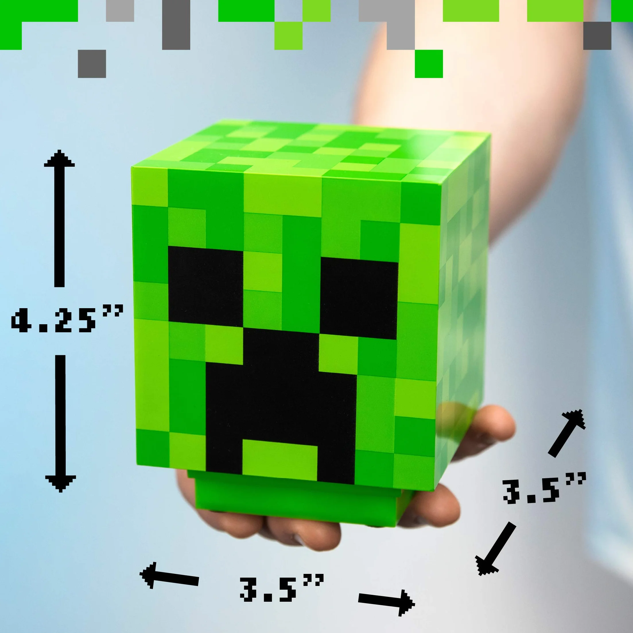 Paladone Minecraff Creeper Lampa Dekoracyjna Zielony 10 cm