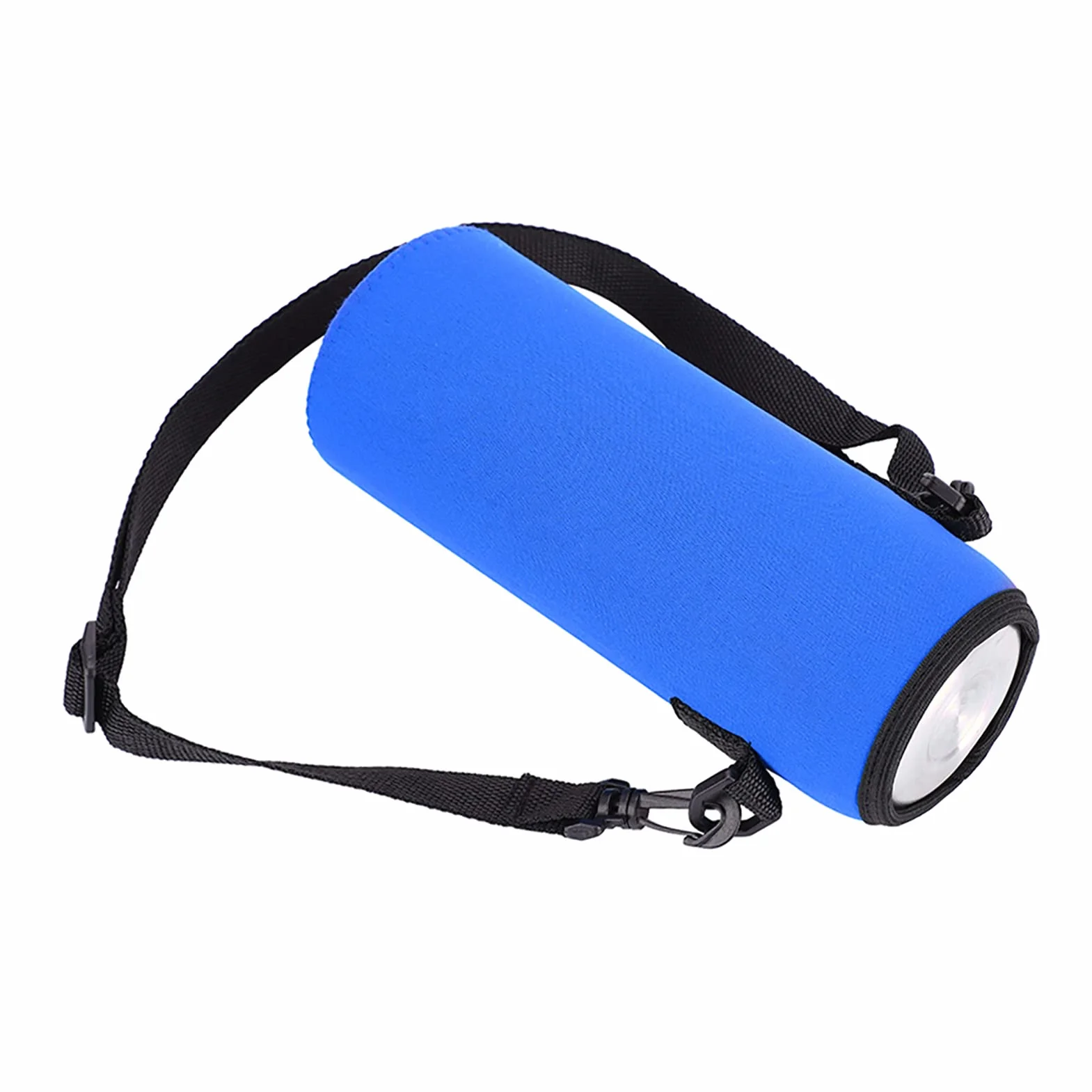 Rękaw Butelki z wodą, Torebka z butelką z wodą Neopren z Pokryciem Butelki z Paskiem do Butelki z wodą, szklaną butelkę, butelkę Termos (BLUE)