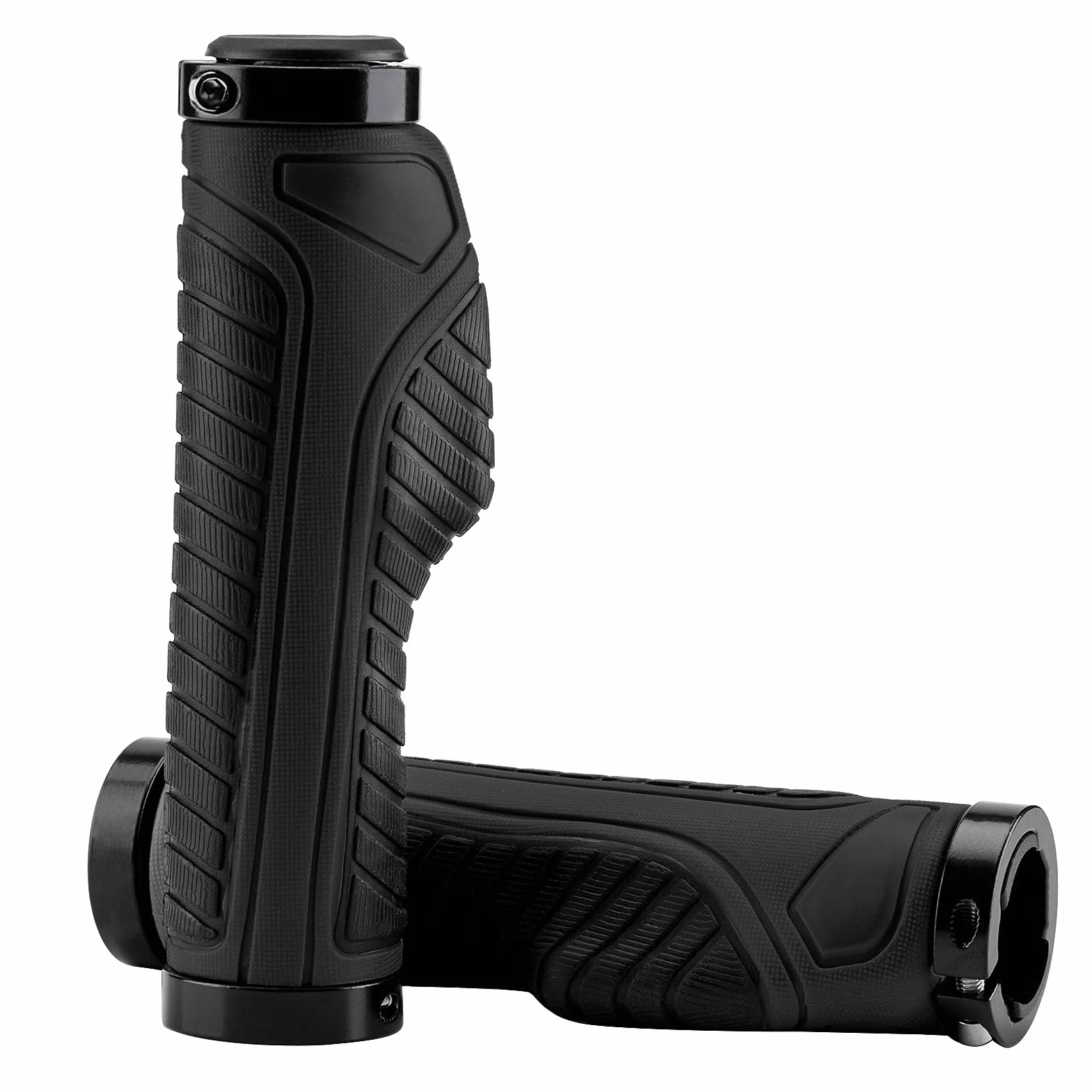 ROCKBROS Uchwyty Rowerowe, do Kierownic o Średnicy 22.2 mm, Ergonomiczny, Antypoślizgowe, Łatwy w Montażu, Uniwersalny, do MTB/Szosowego/Składanego Roweru