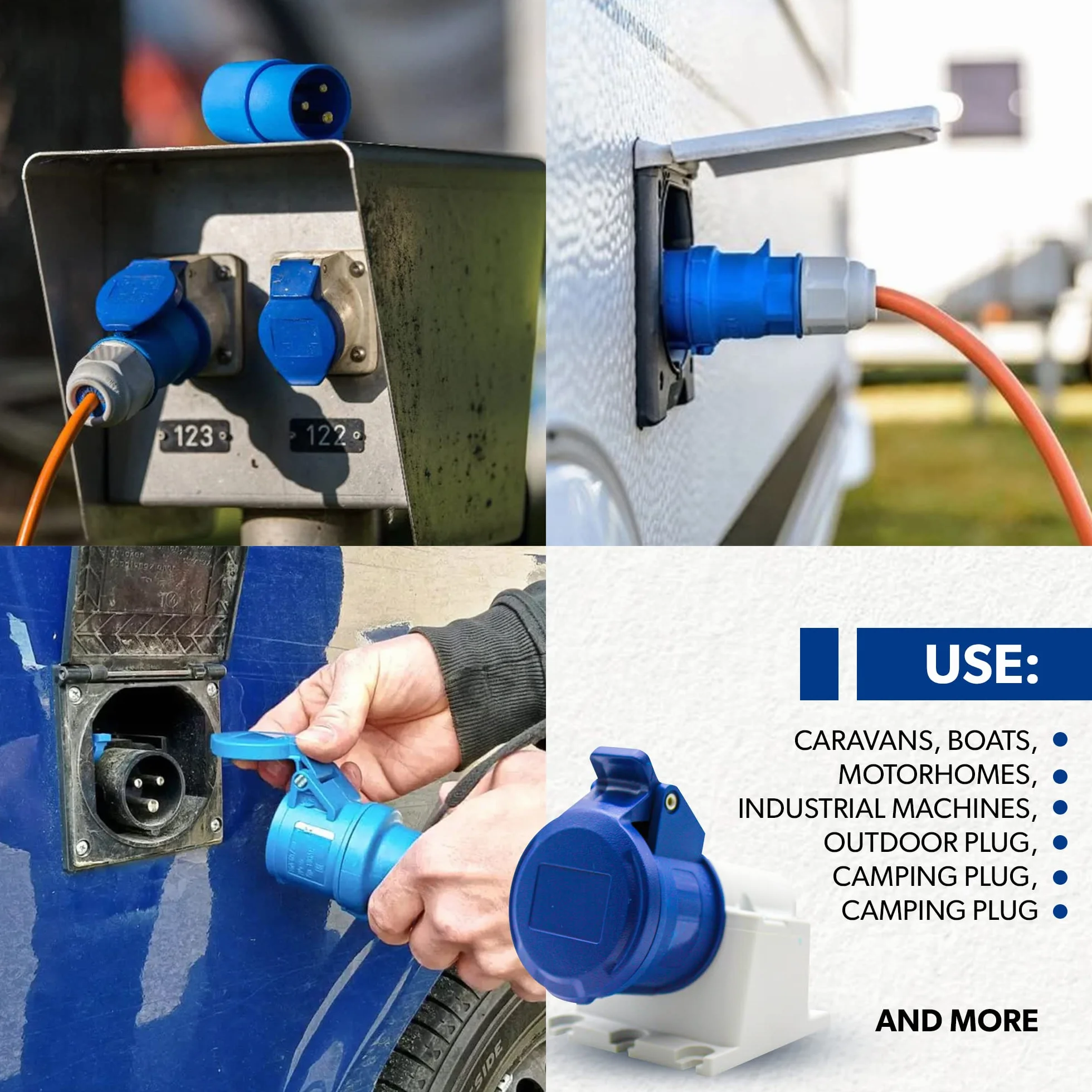DOJA Industrial COKOŁY ŚCIENNE 220 IP44 32A 2P+T