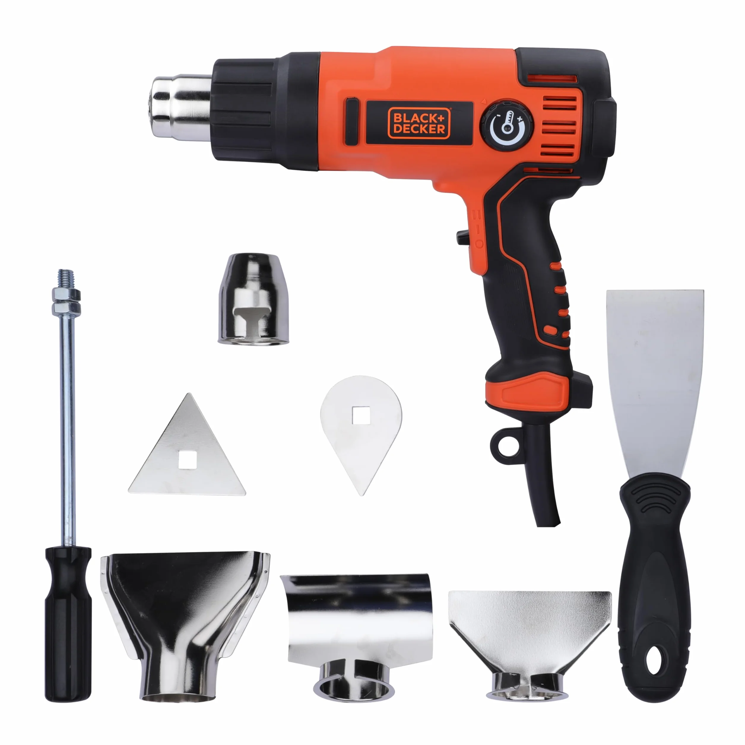 BLACK & DECKER Decapador térmico 2000W 65-645°C 360/720 l/min 8 accesorios